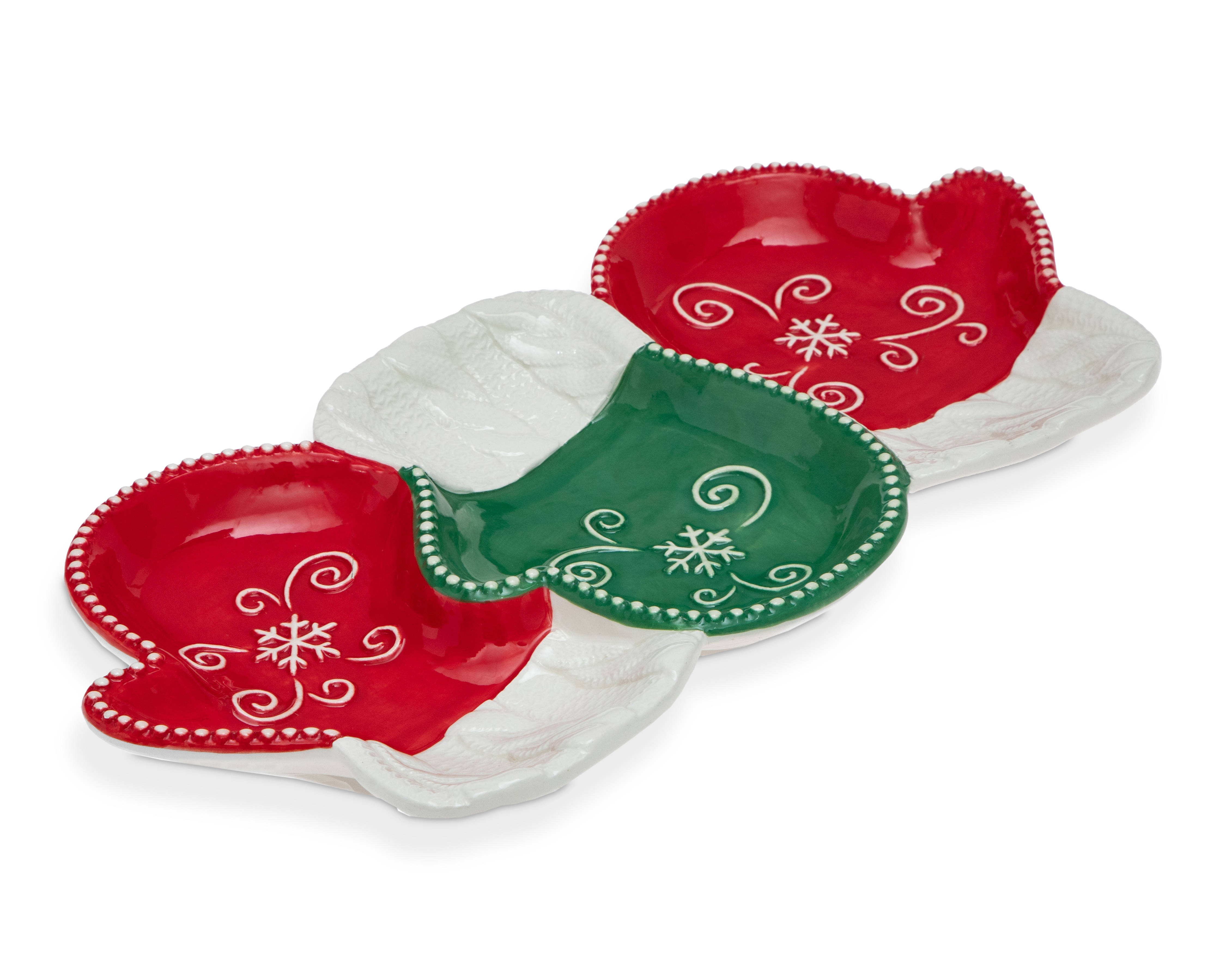 Foto 2 pulgar | Foto 1 | Charola Decorativa de Navidad Mittens de Cerámica