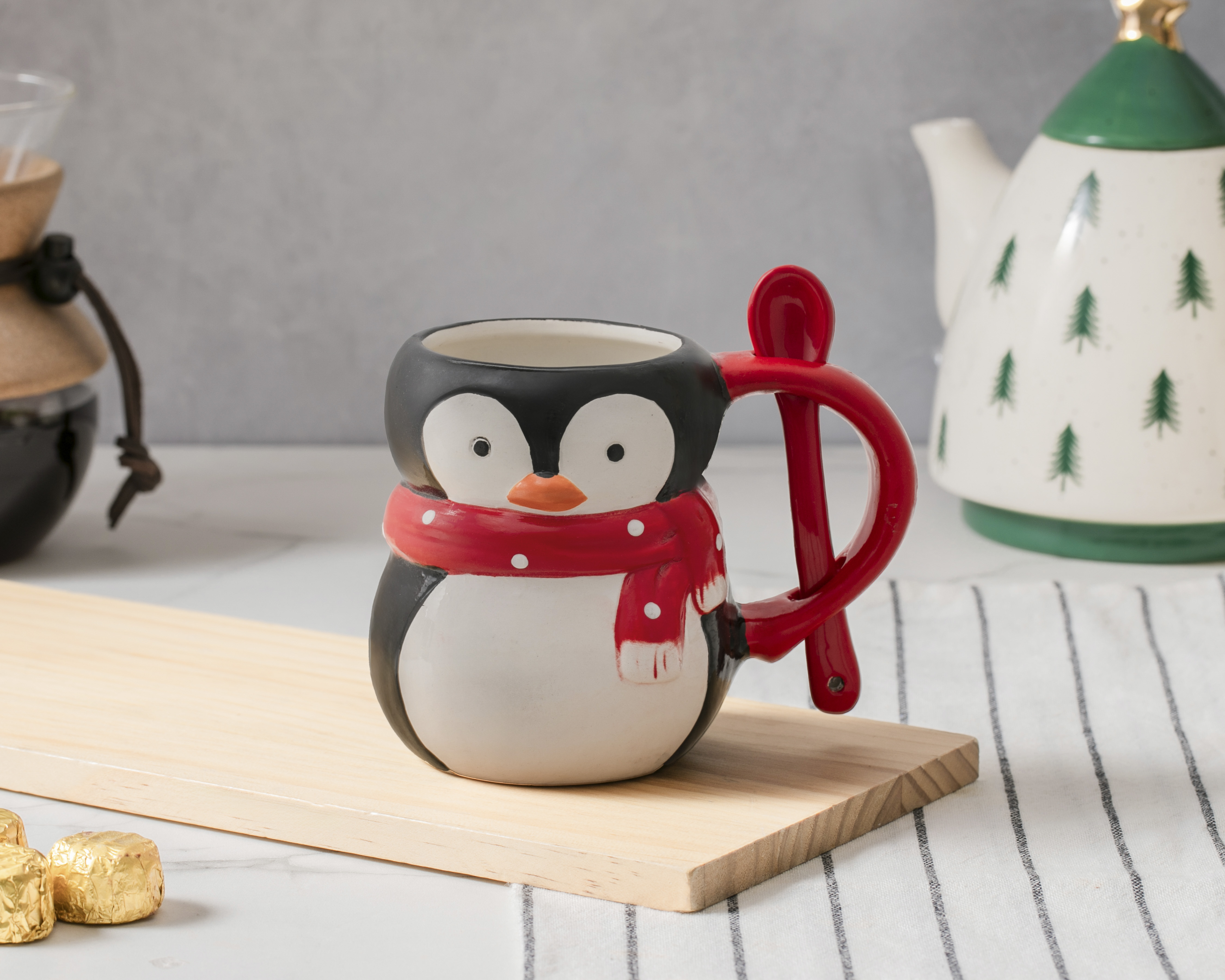 Foto 3 | Foto 3 | Taza con Cuchara de Cerámica Starhaus 350 ml
