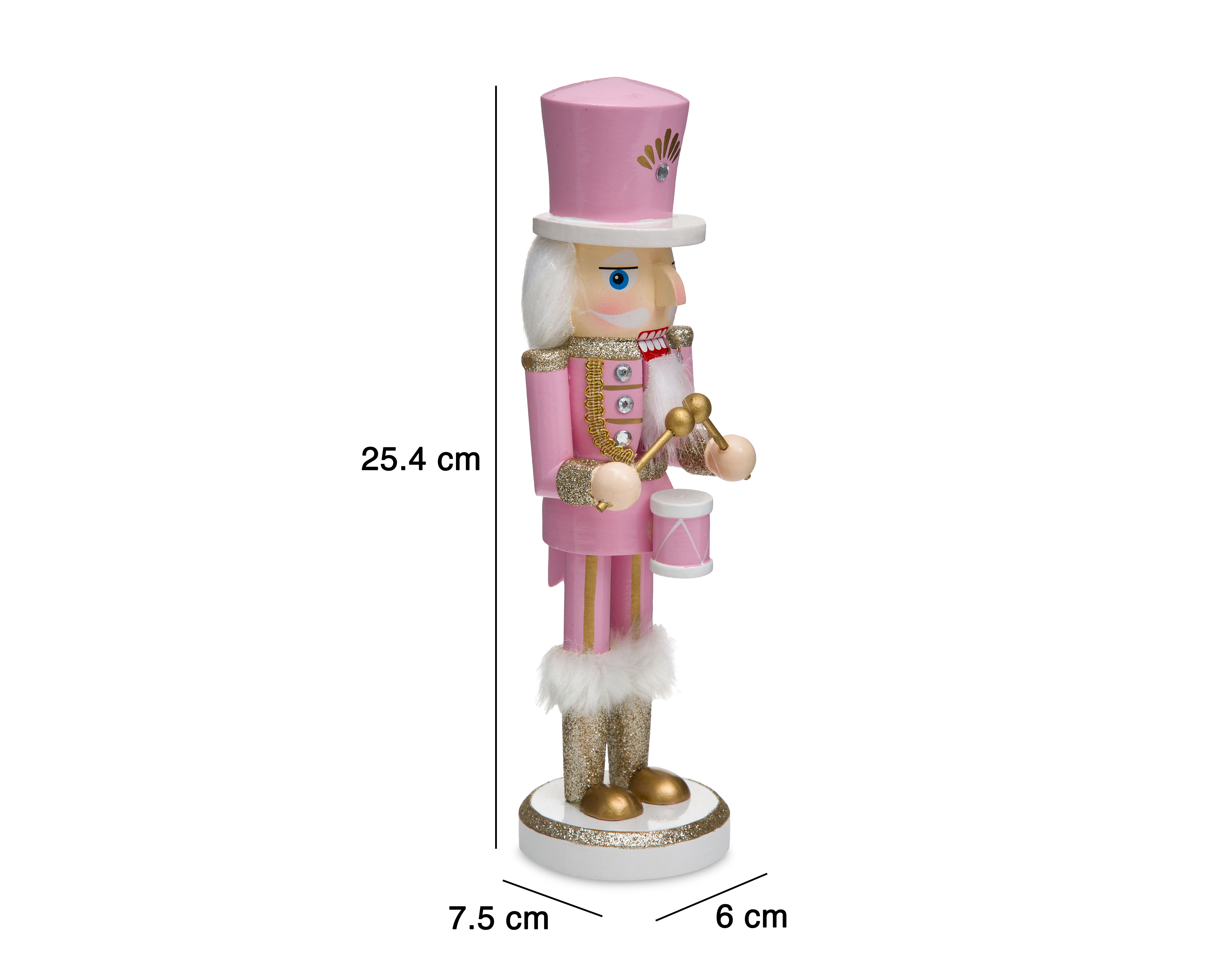 Foto 6 | Foto 6 | Figura Decorativa Cascanueces de Navidad Pink Nutcracker A de Madera
