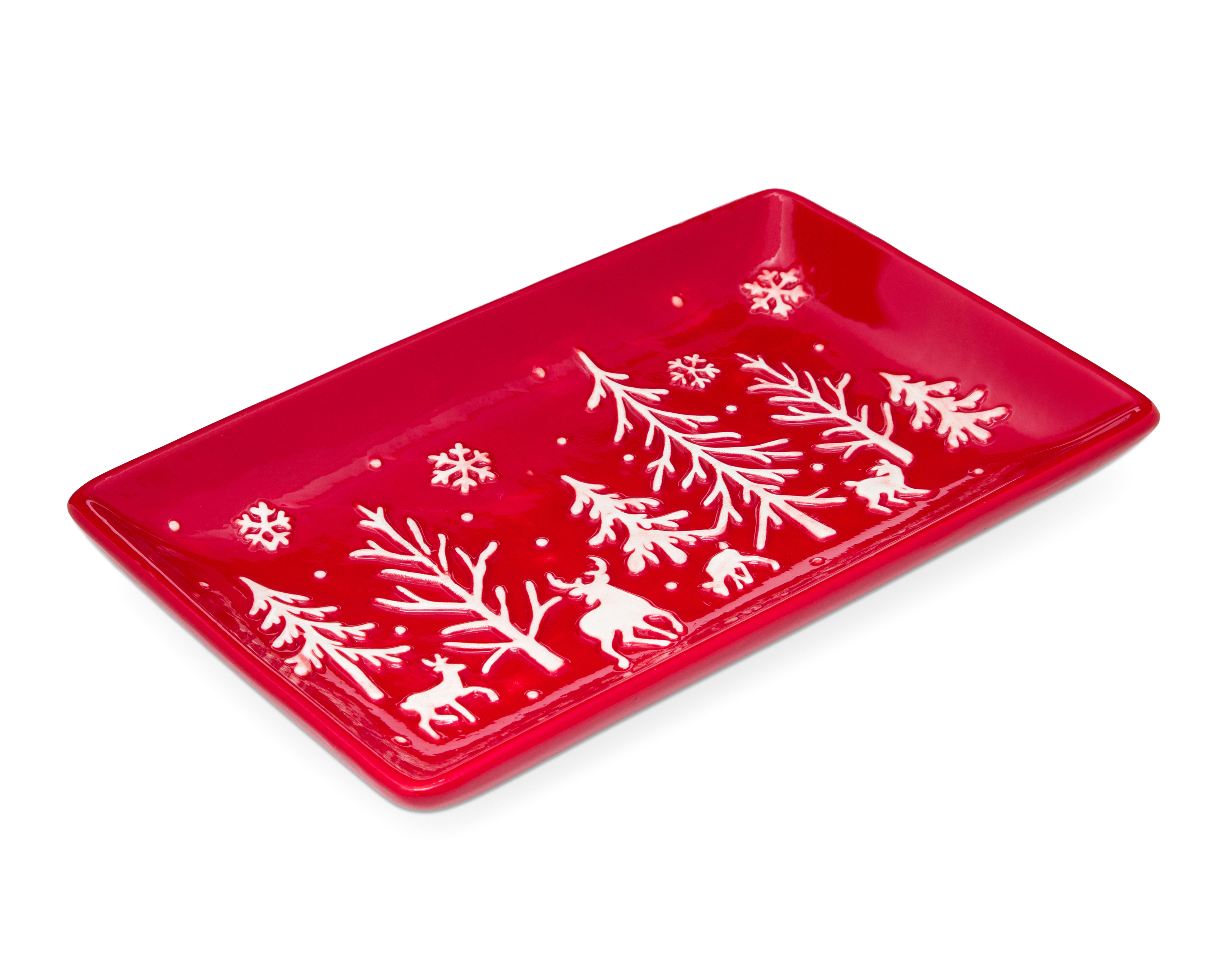Foto 1 | Foto 1 | Charola Decorativa Rectangular de Navidad Jolly de Cerámica