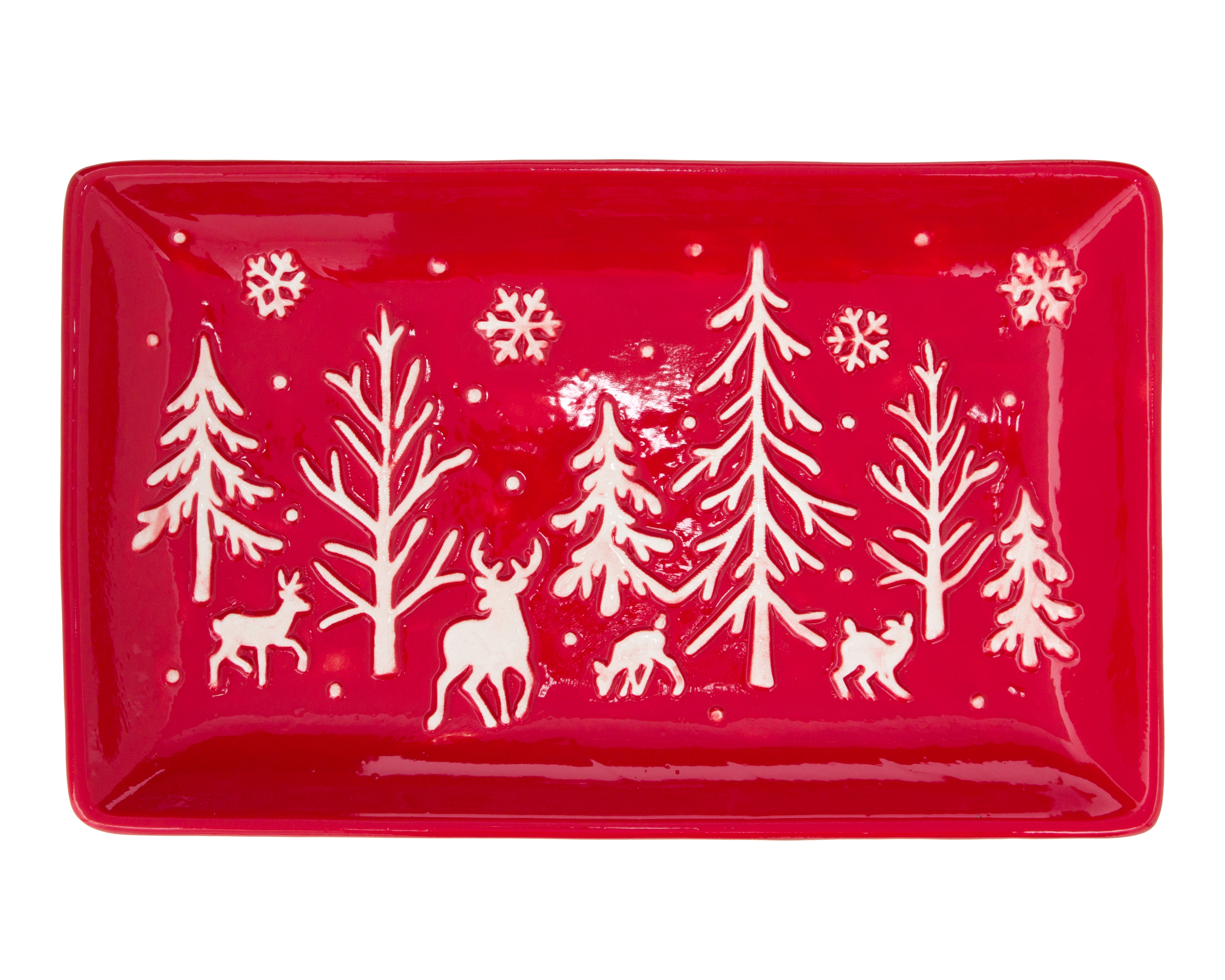 Foto 3 pulgar | Foto 2 | Charola Decorativa Rectangular de Navidad Jolly de Cerámica