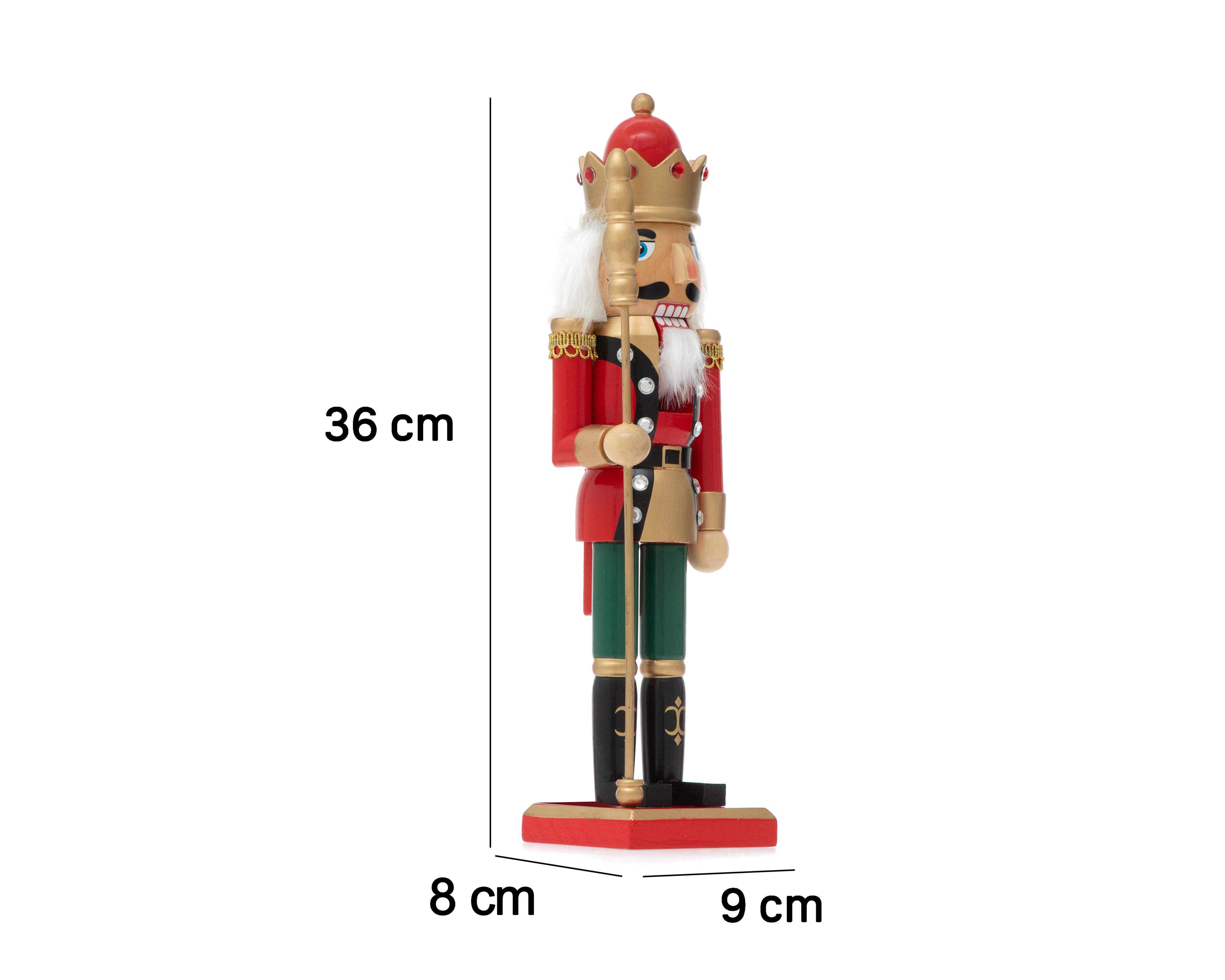 Foto 6 | Foto 6 | Figura Decorativa Soldadito de Navidad Cascanueces de Madera