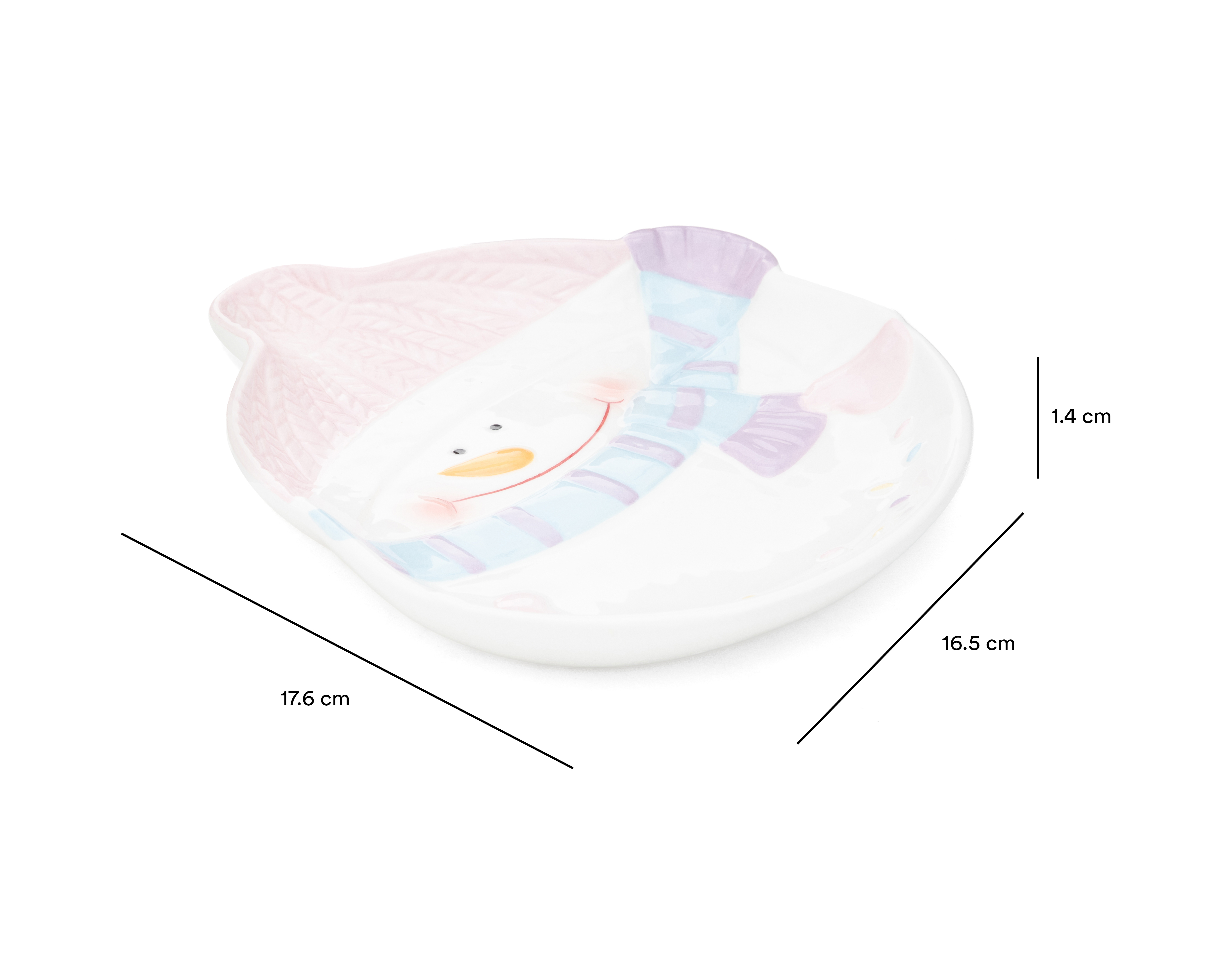 Foto 6 pulgar | Foto 5 | Charola Decorativa de Navidad Snowcus de Cerámica