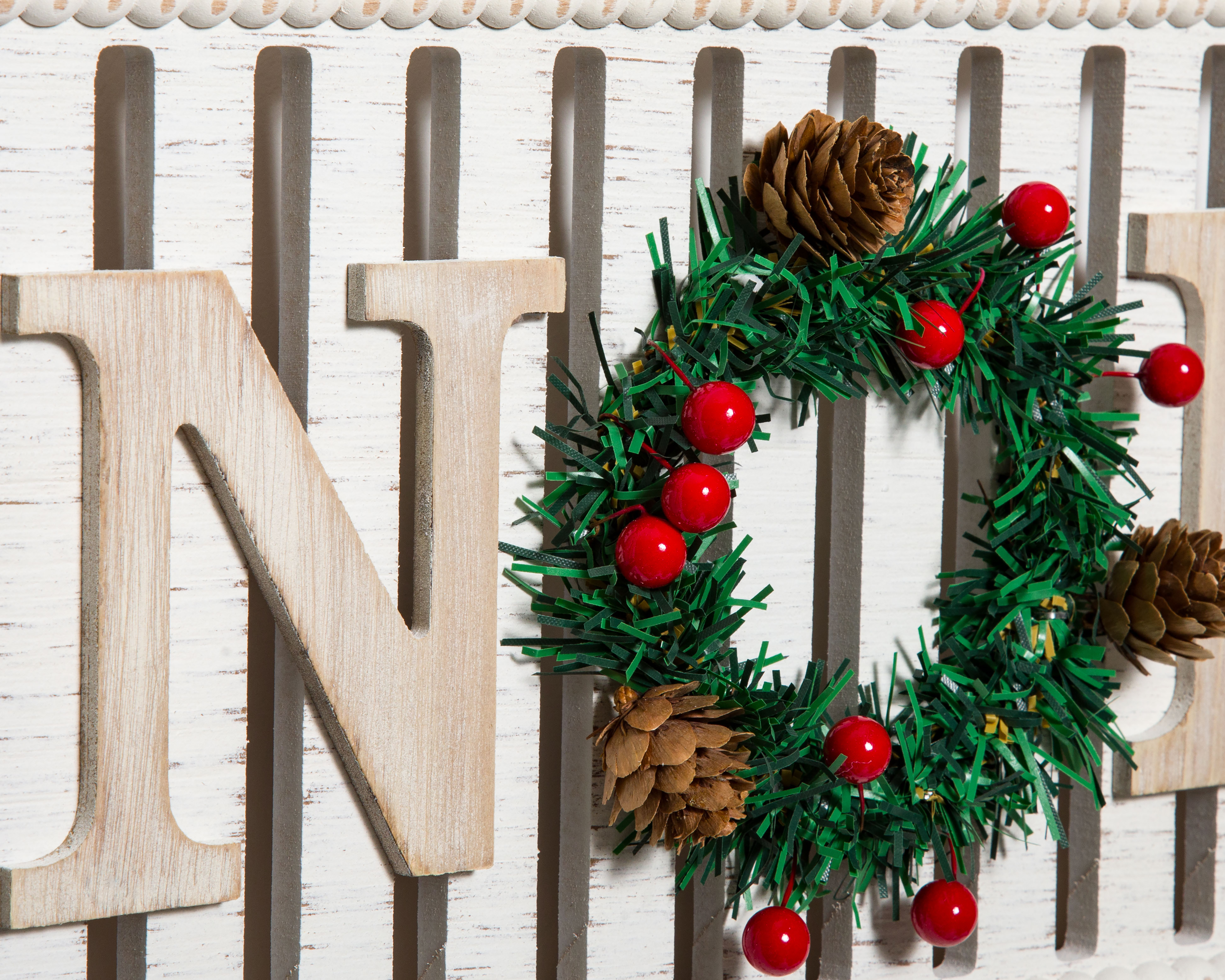 Foto 4 pulgar | Foto 3 | Letrero Decorativo de Navidad Papá Noel de Madera