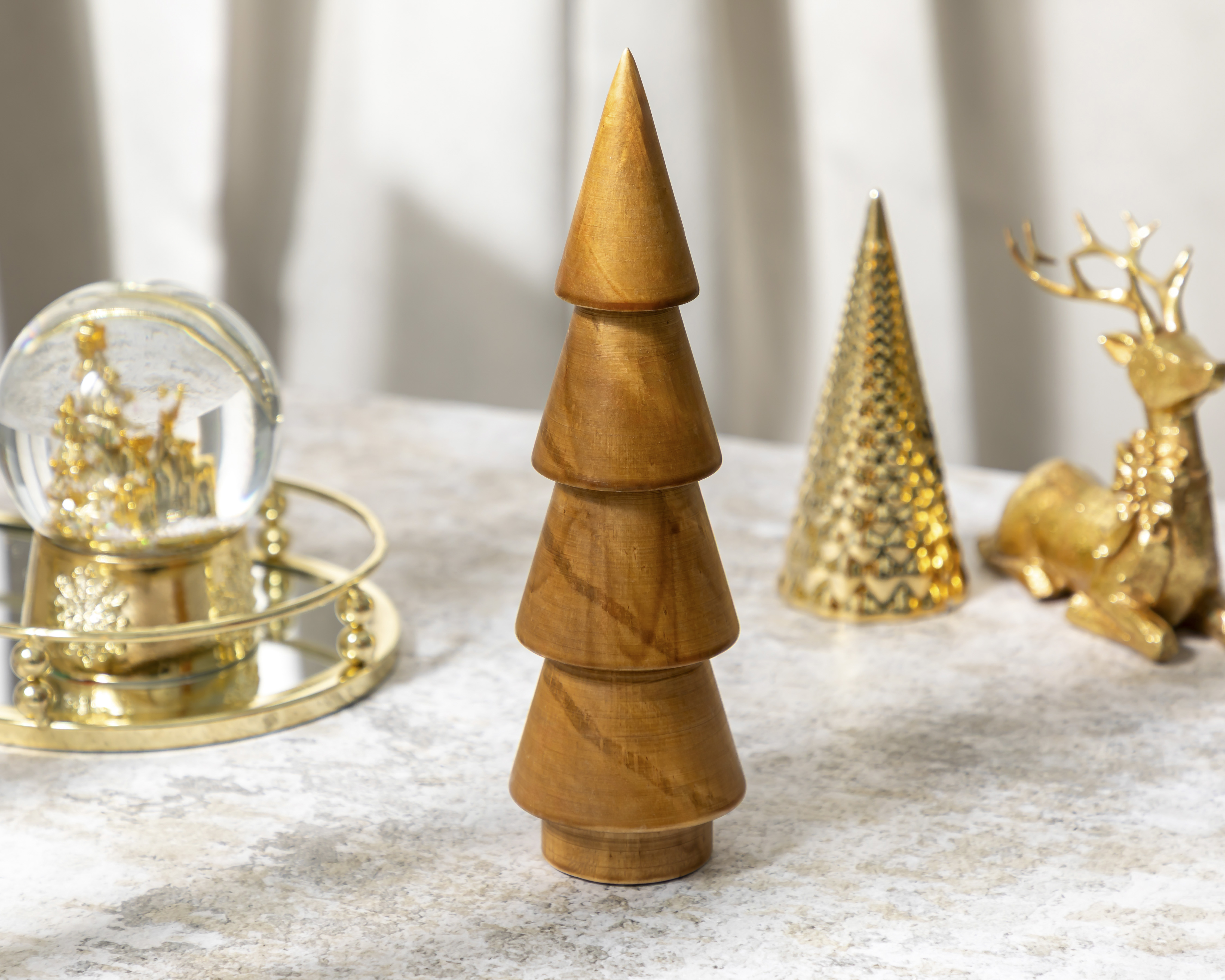 Foto 5 pulgar | Foto 4 | Escultura de Pino de Navidad Rustica de Madera