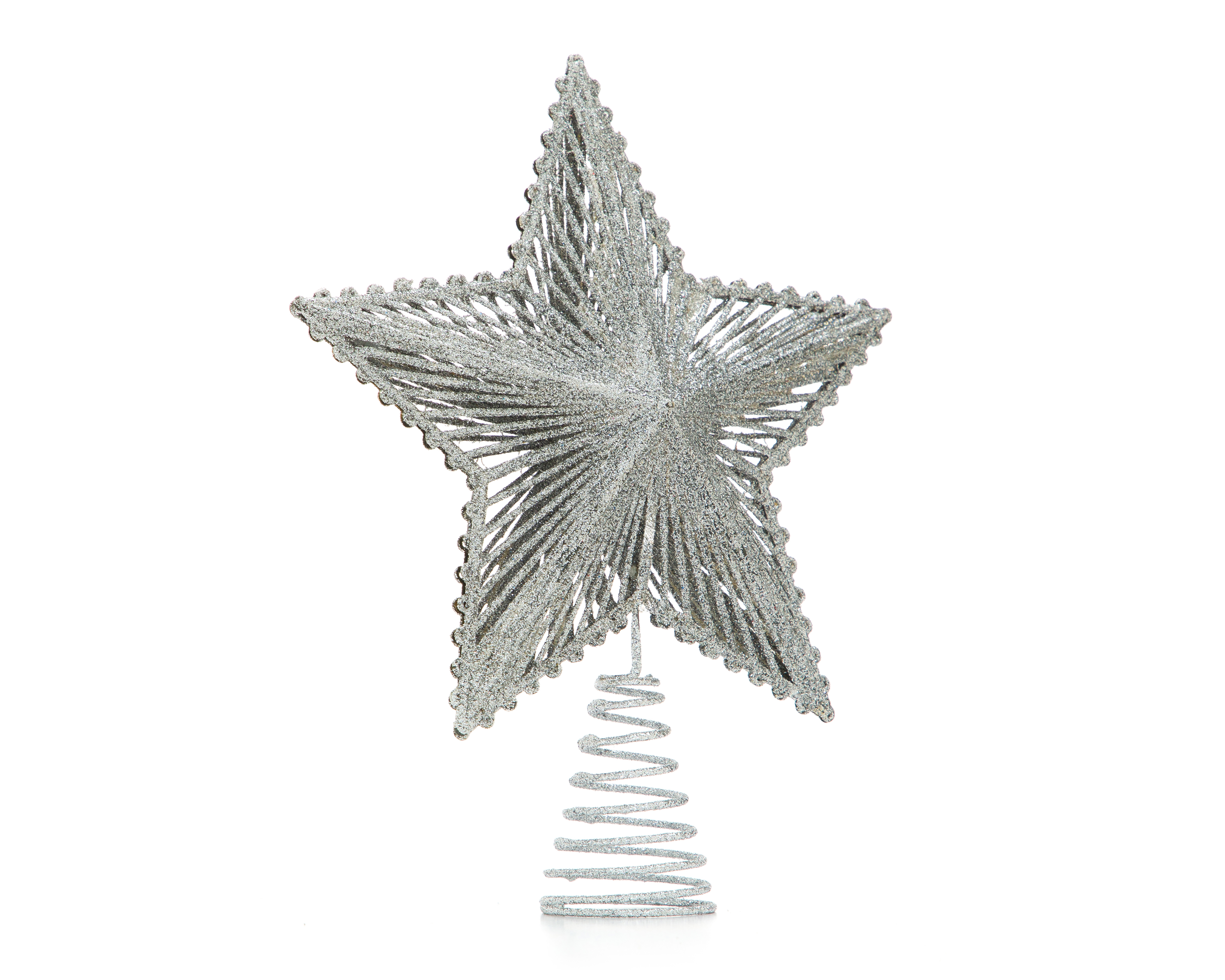 Foto 2 pulgar | Foto 1 | Figura Decorativa Estrella de Navidad Silver de Plástico