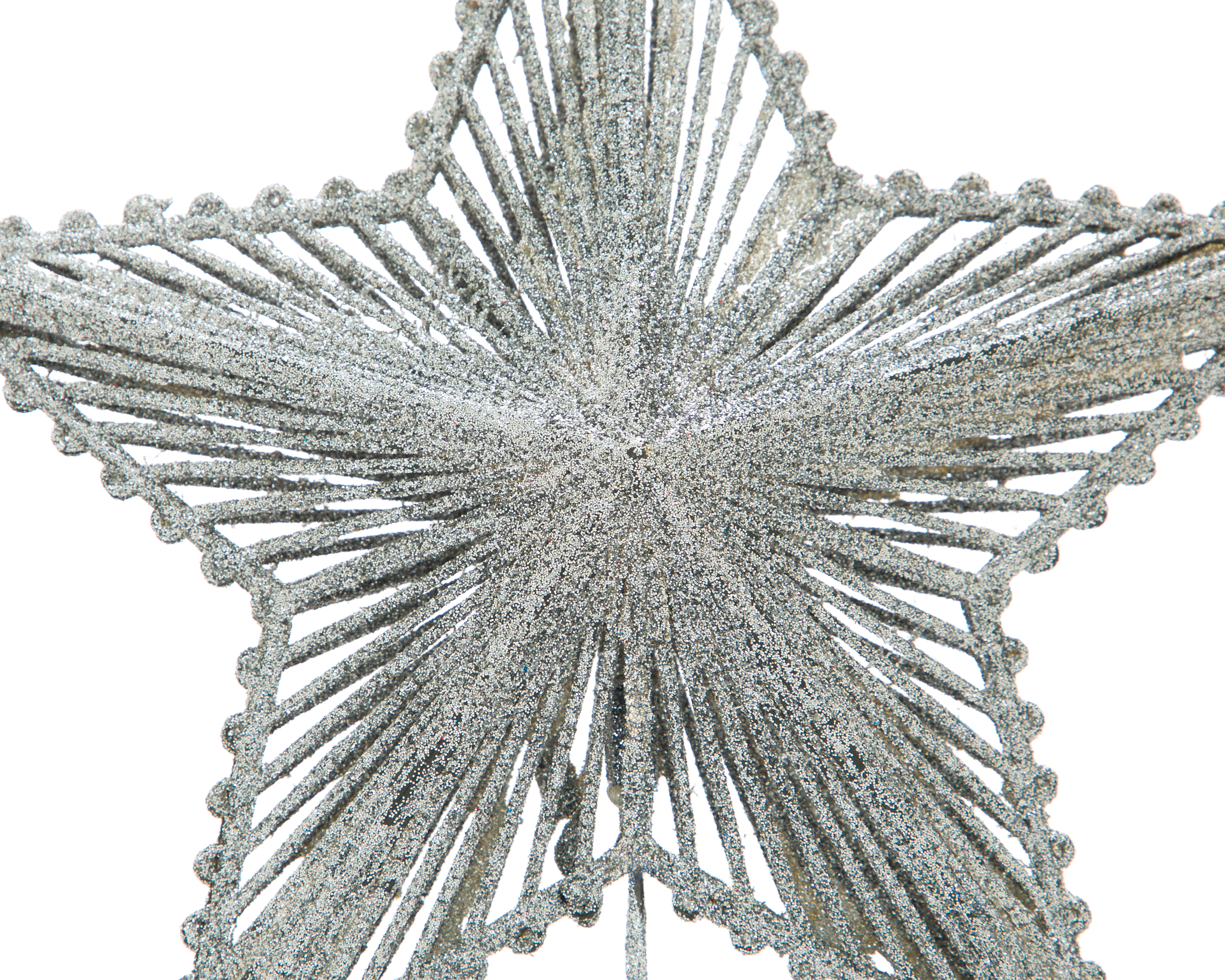 Foto 5 pulgar | Foto 3 | Figura Decorativa Estrella de Navidad Silver de Plástico