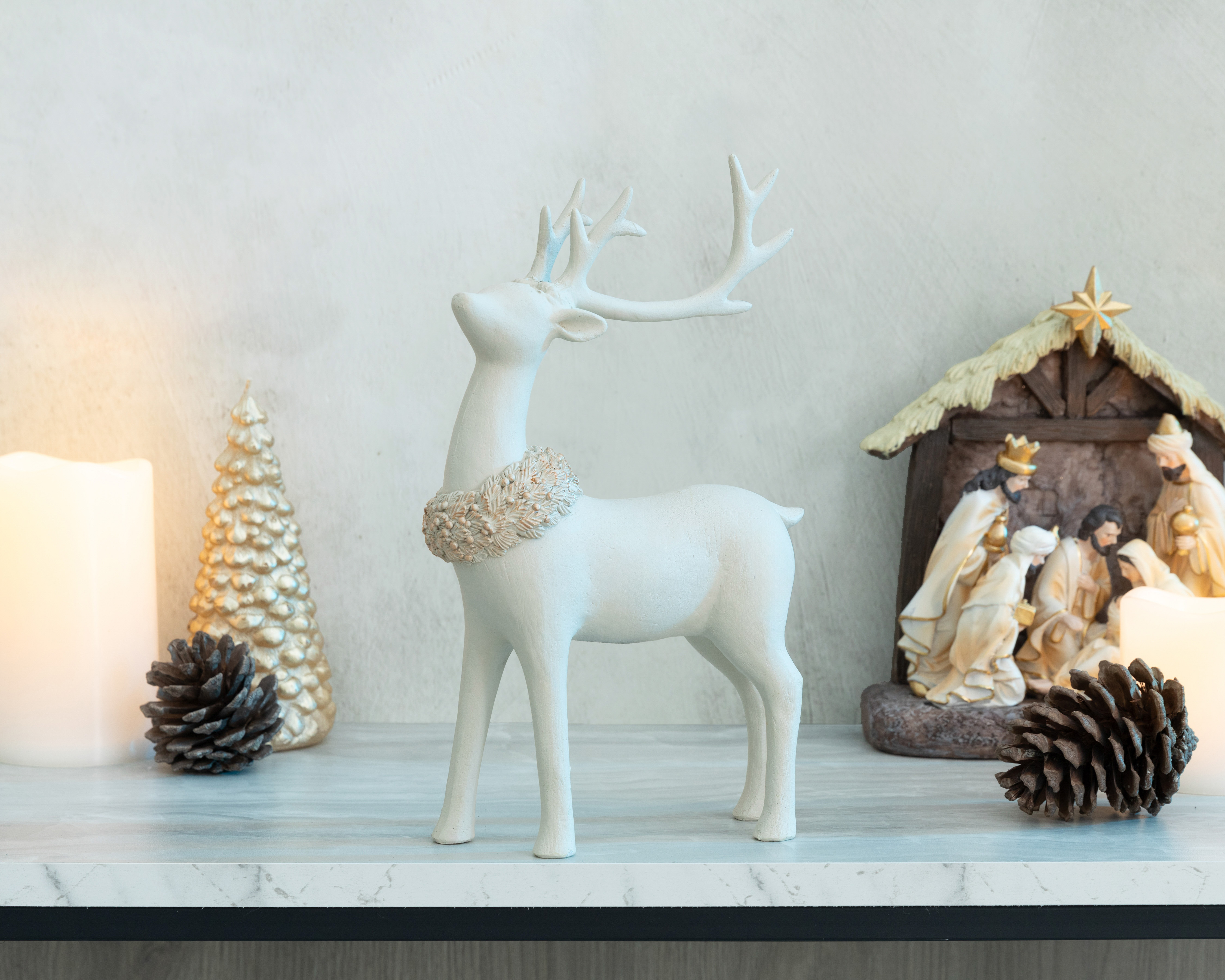 Foto 5 | Foto 5 | Figura Decorativa de Venado de Navidad Deer B de Resina