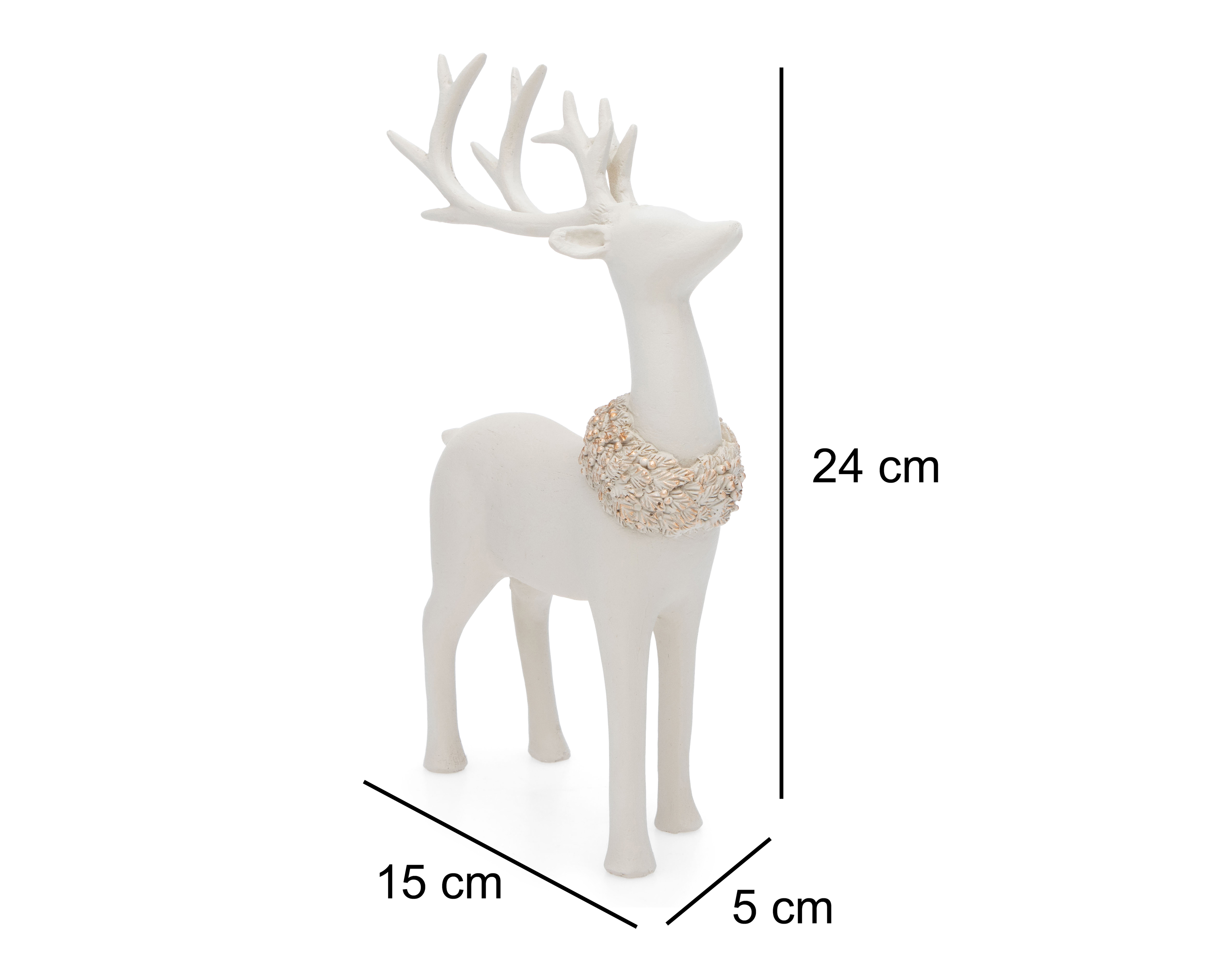 Foto 7 pulgar | Foto 6 | Figura Decorativa de Venado de Navidad Deer B de Resina