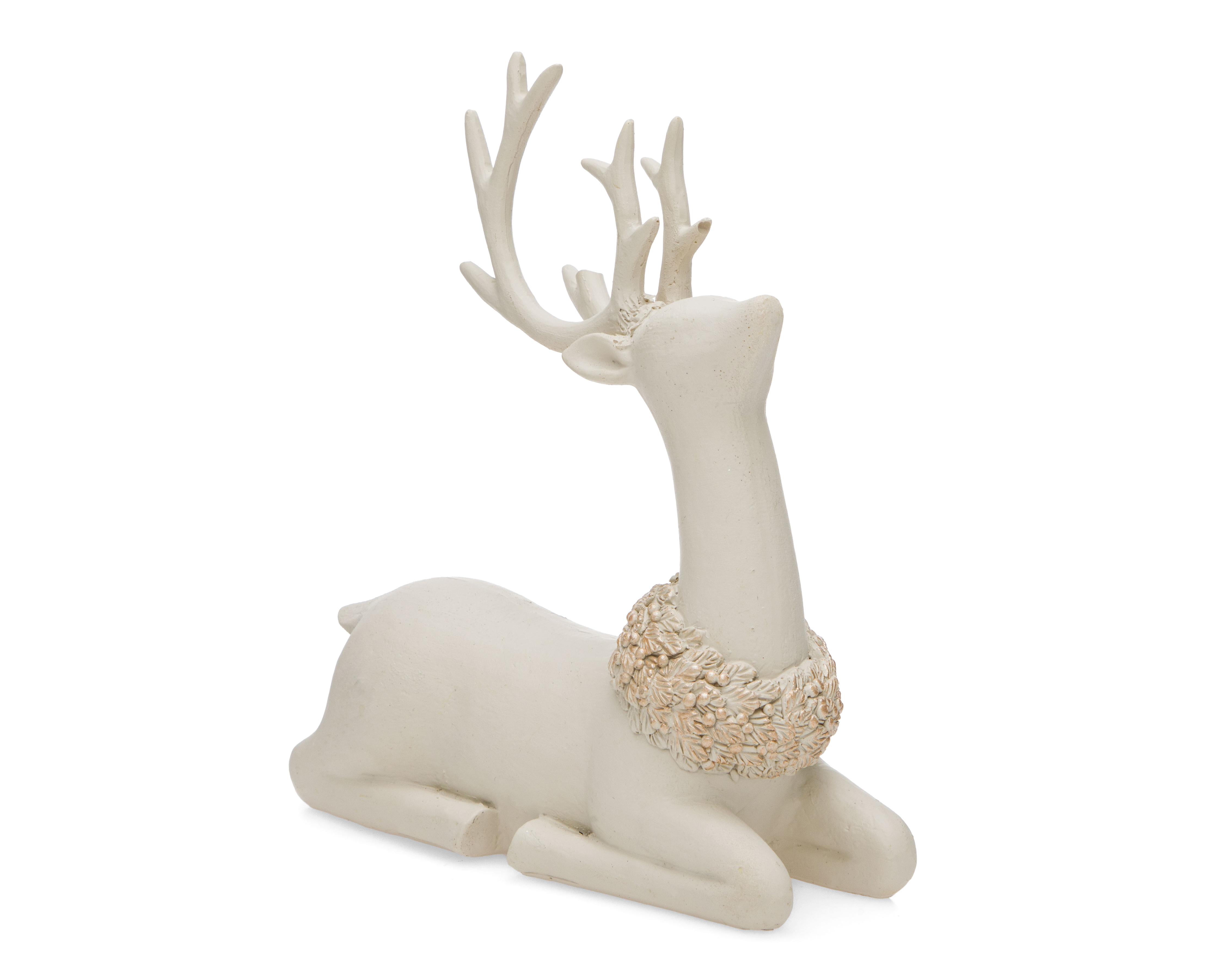 Figura Decorativa Reno de Navidad Deer de Resina