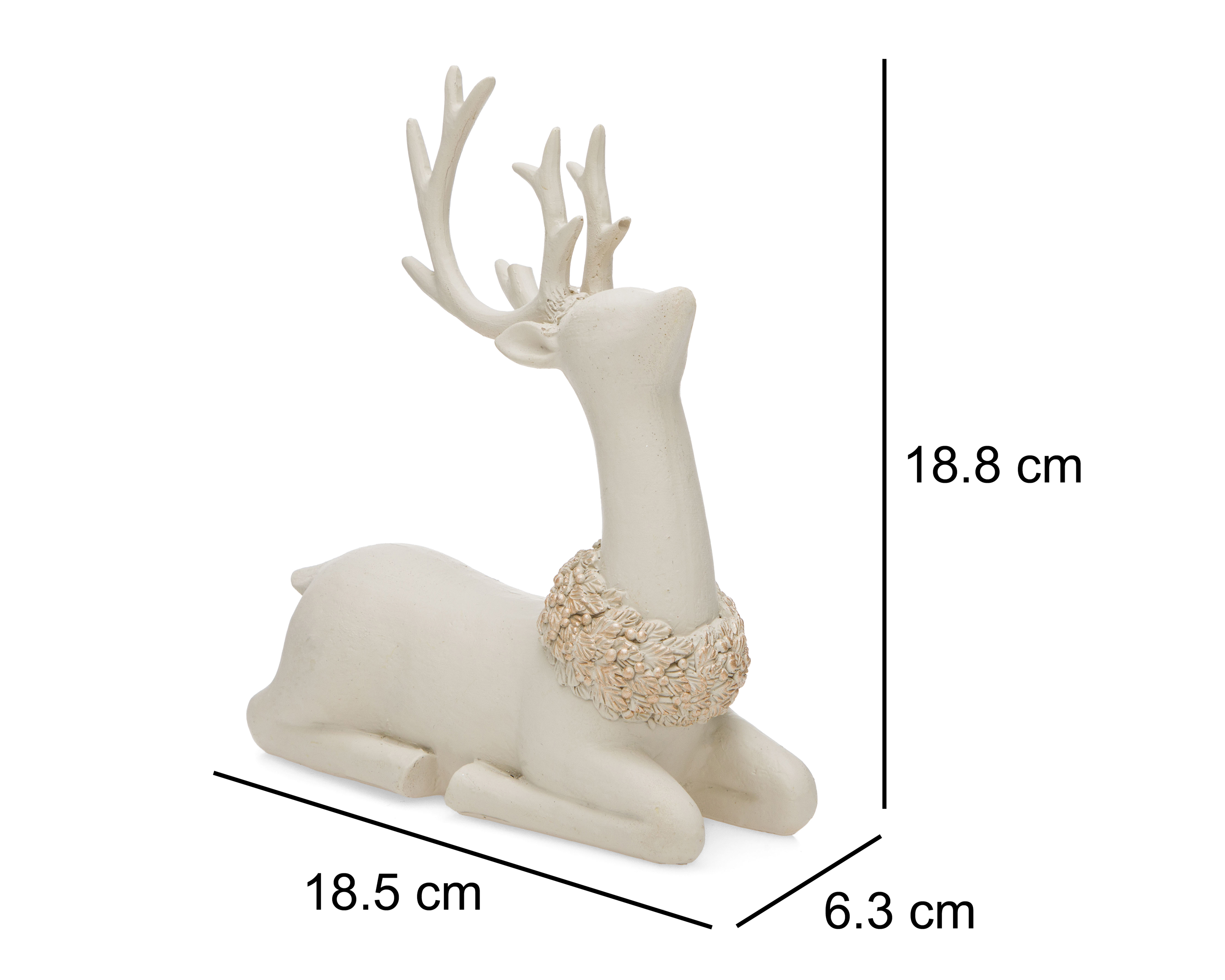 Foto 7 pulgar | Foto 6 | Figura Decorativa Reno de Navidad Deer de Resina