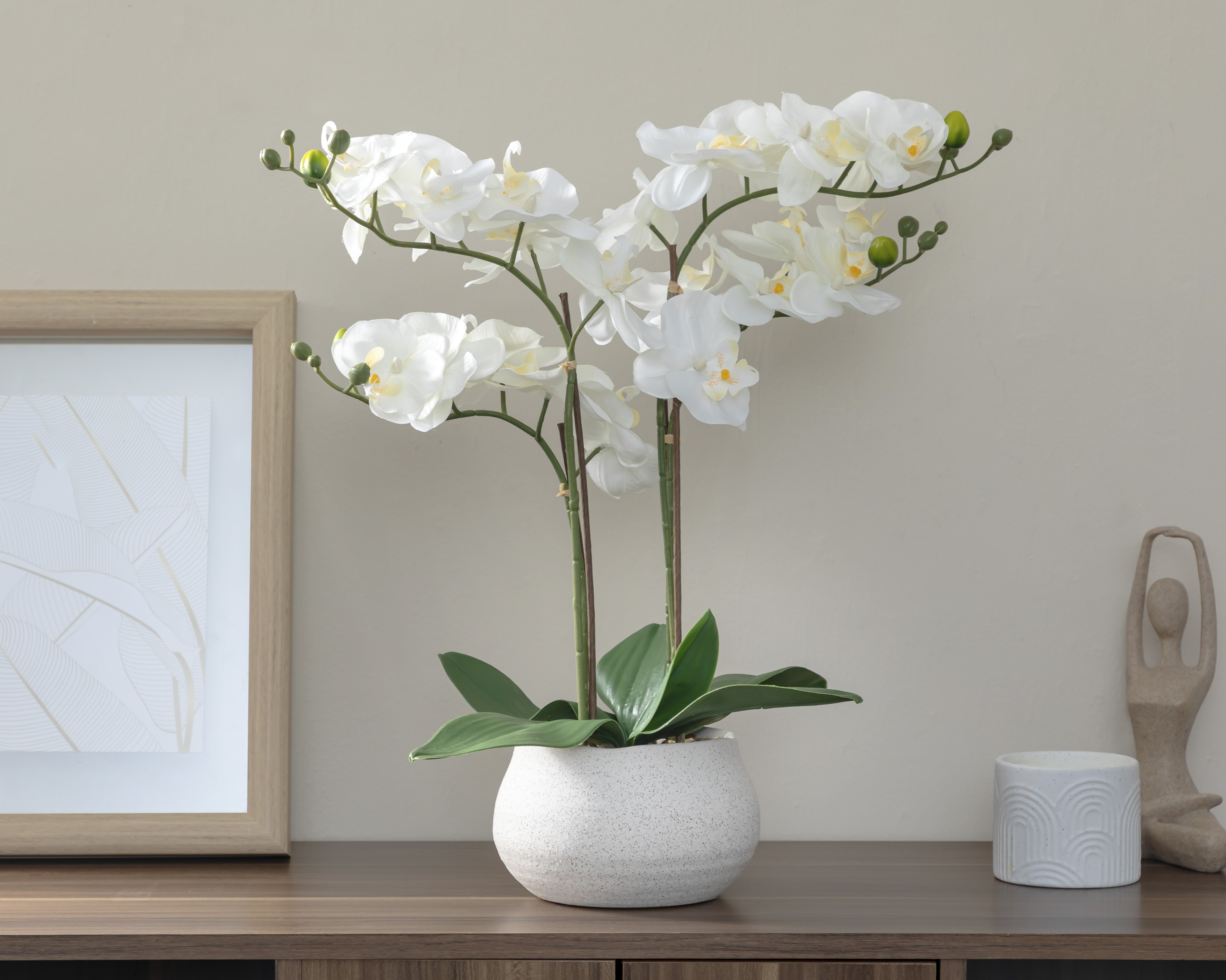 Foto 5 pulgar | Foto 4 | Orquídea Artificial con Maceta Starhaus 48 cm