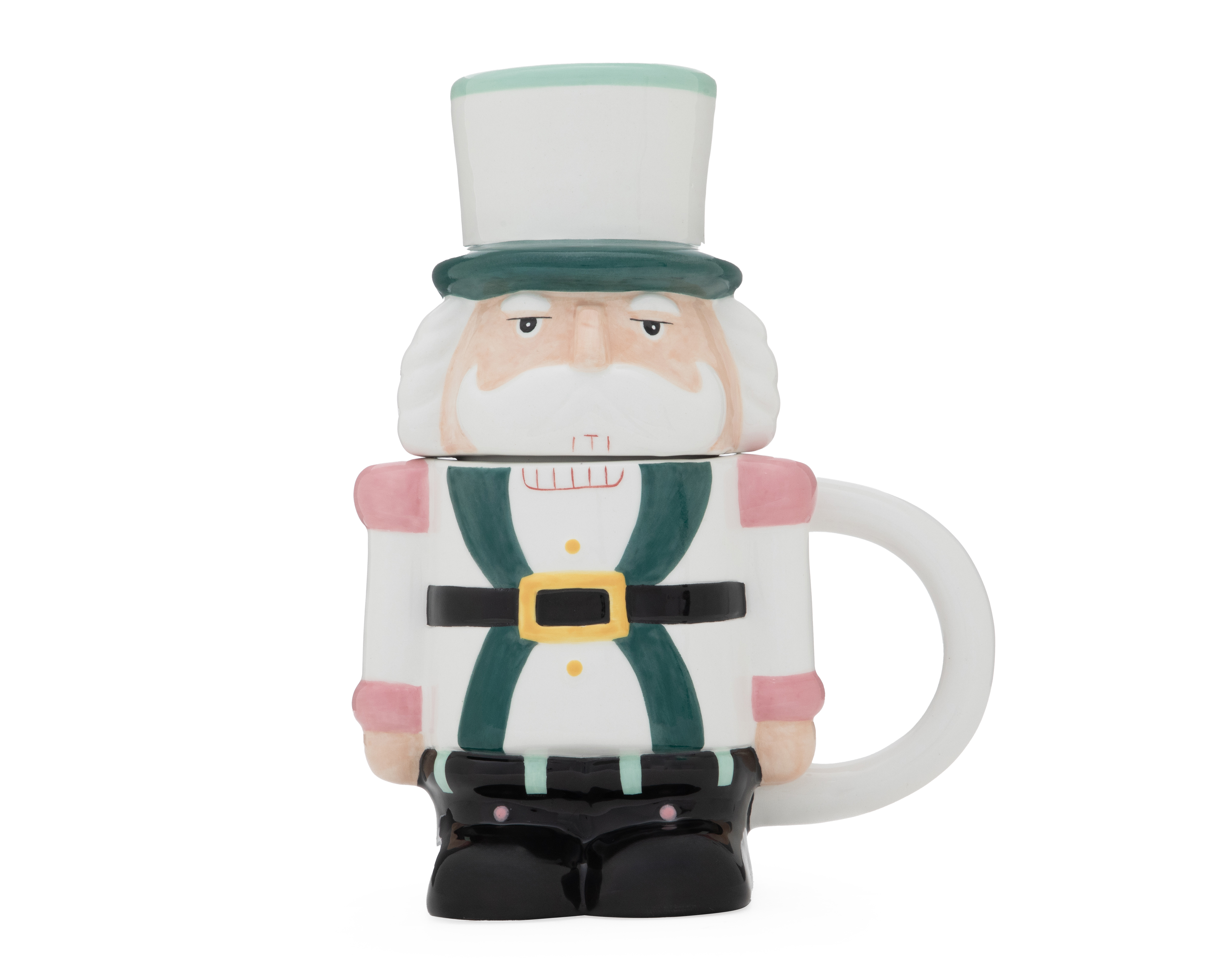 Taza con Tapadera de Cerámica Cascanueces 443 ml