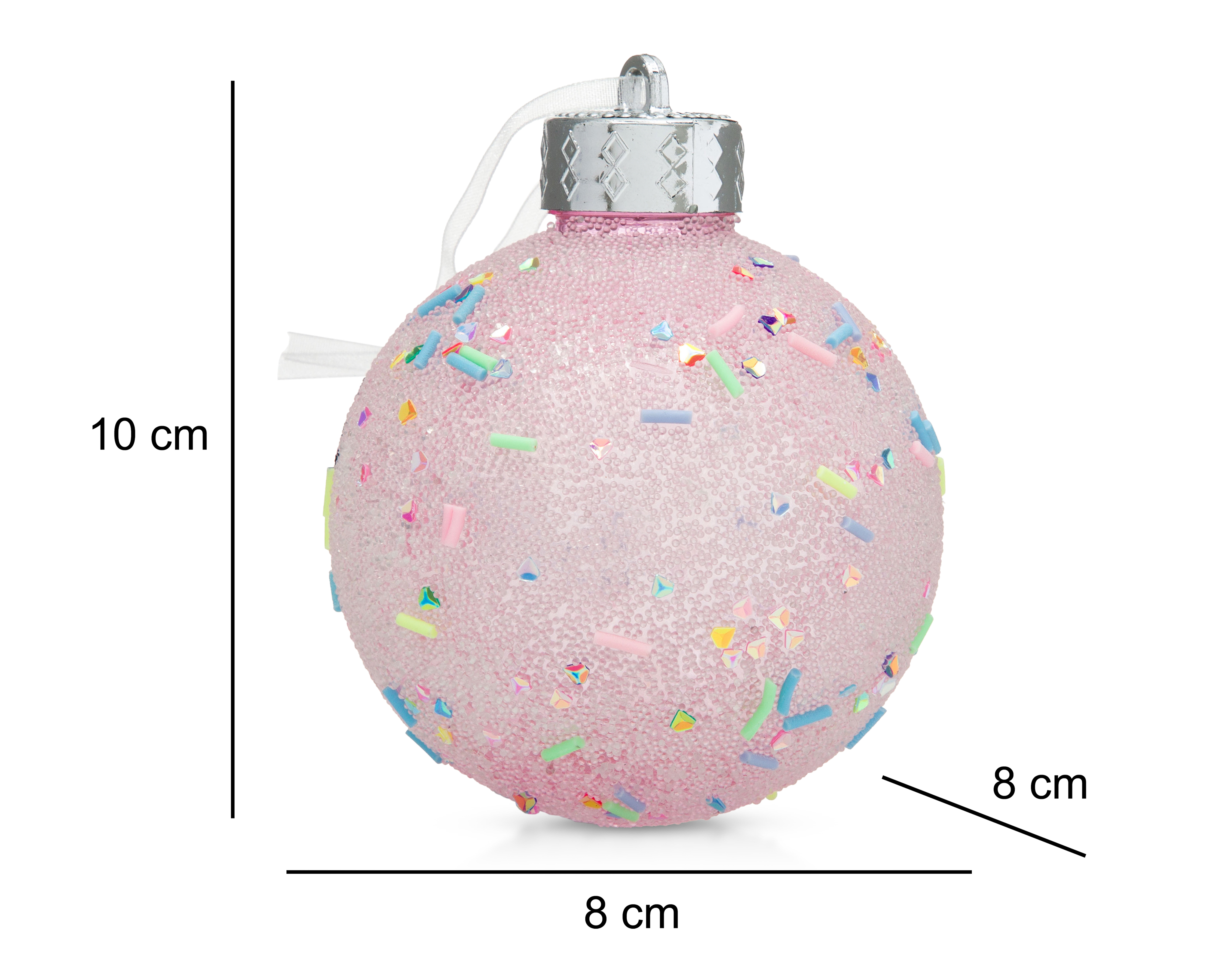 Foto 5 | Foto 5 | Esferas Navideñas Fantasy Glitter 3 Piezas
