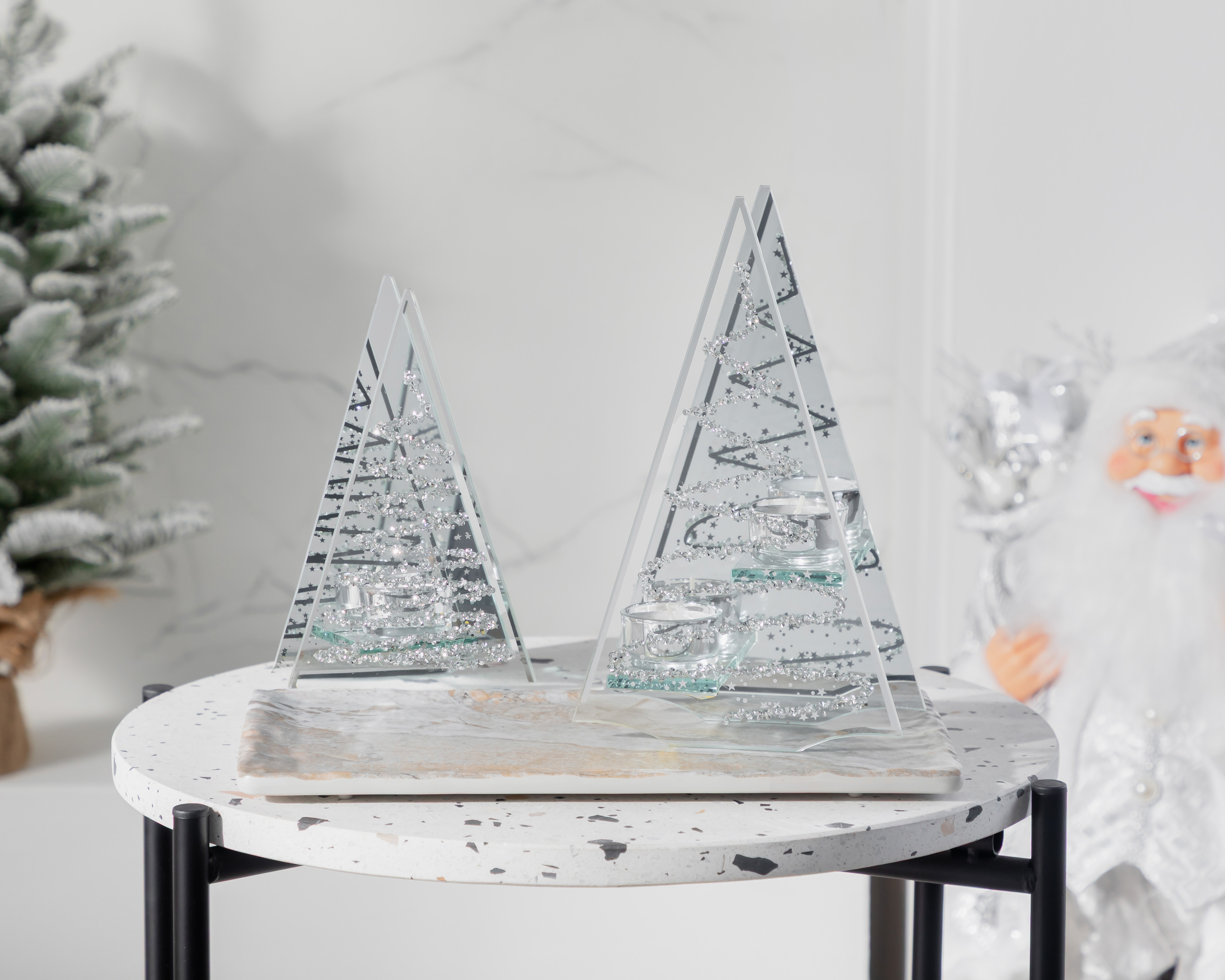 Foto 6 | Foto 6 | Portavela de Pino Navideño Centropino de Cristal