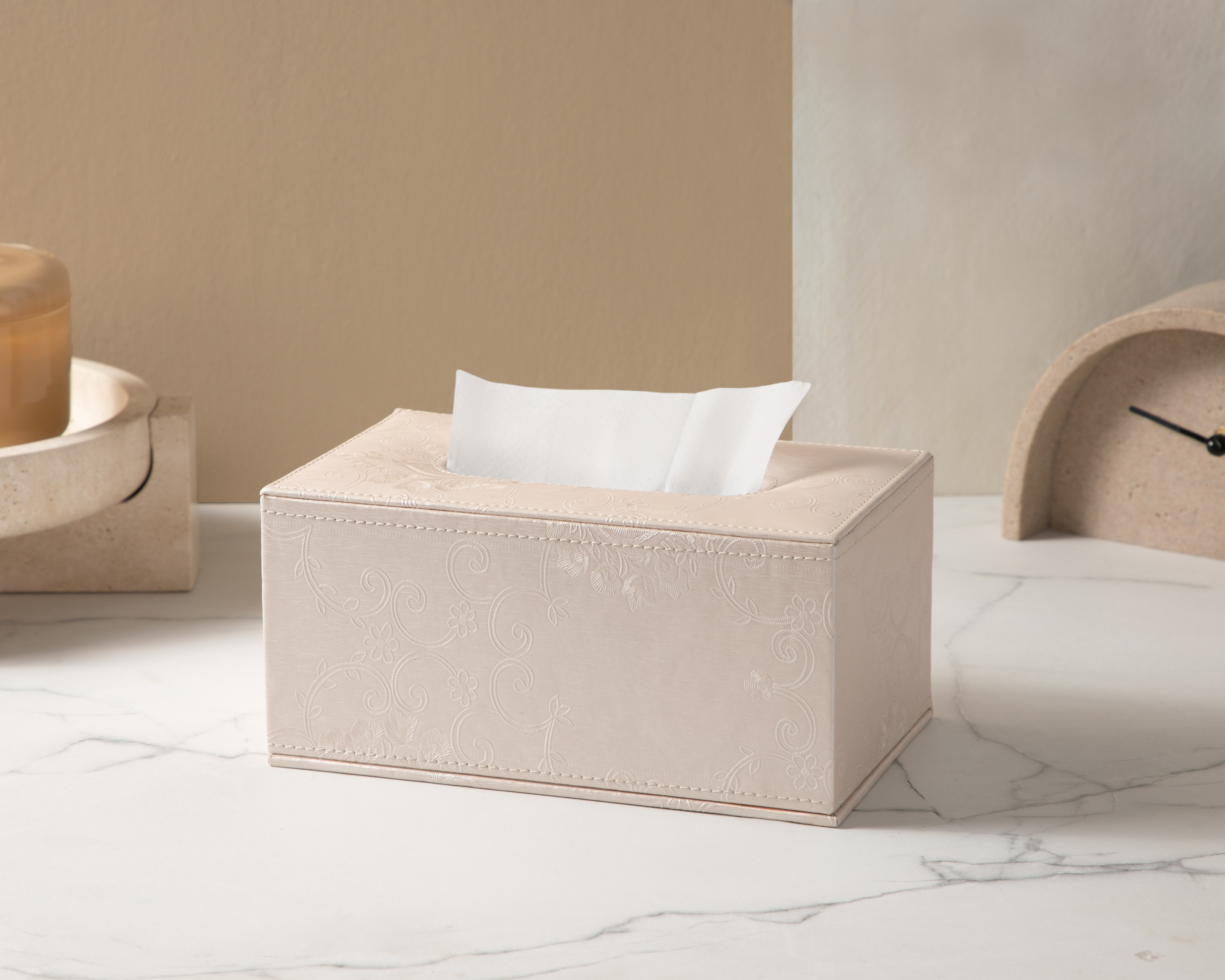 Foto 5 pulgar | Foto 4 | Caja de Almacenamiento Sintético Starhaus Meisa Beige
