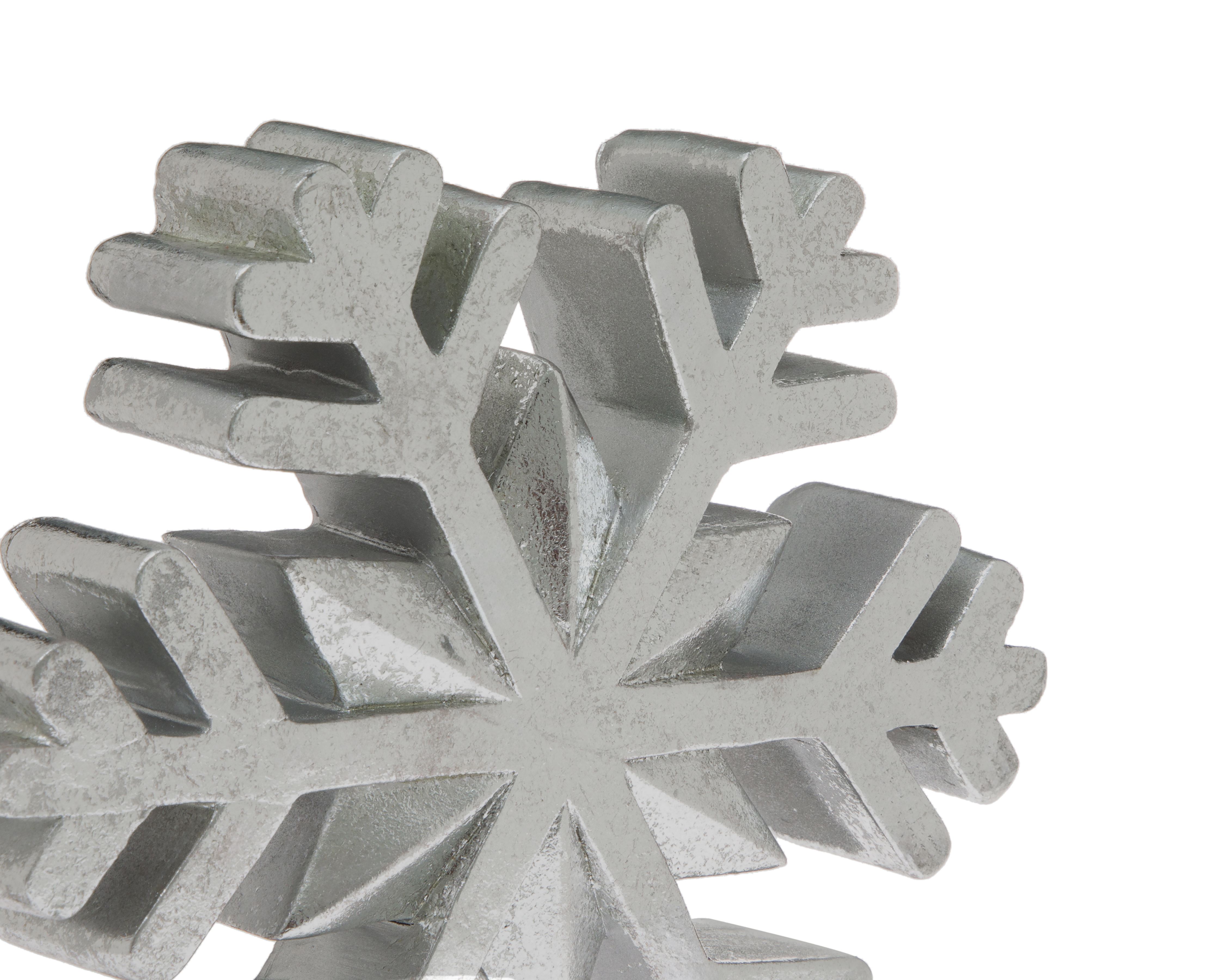 Foto 5 pulgar | Foto 4 | Figura Decorativa Copo de Nieve de Navidad Silvy Flake de Resina
