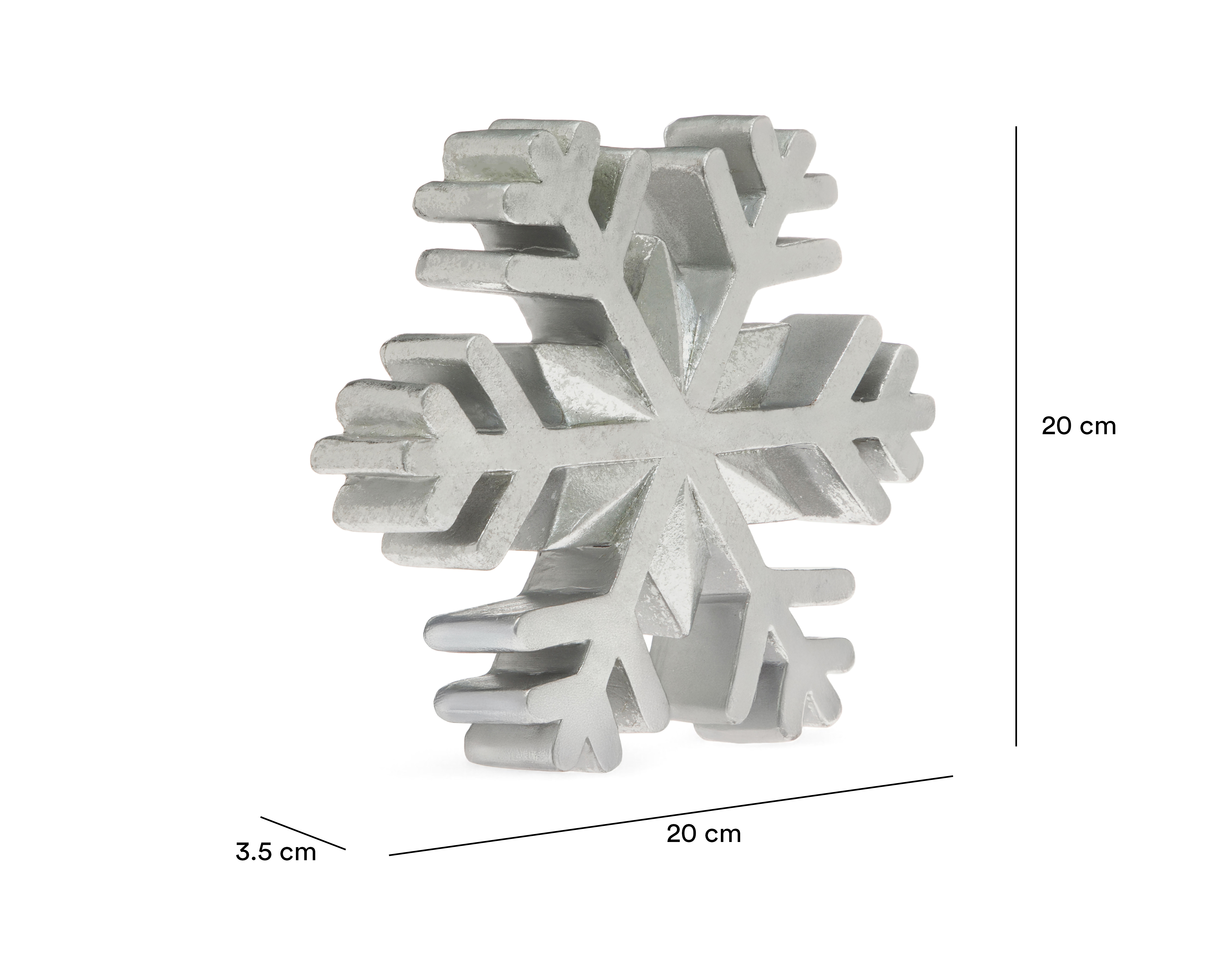 Foto 6 | Foto 6 | Figura Decorativa Copo de Nieve de Navidad Silvy Flake de Resina