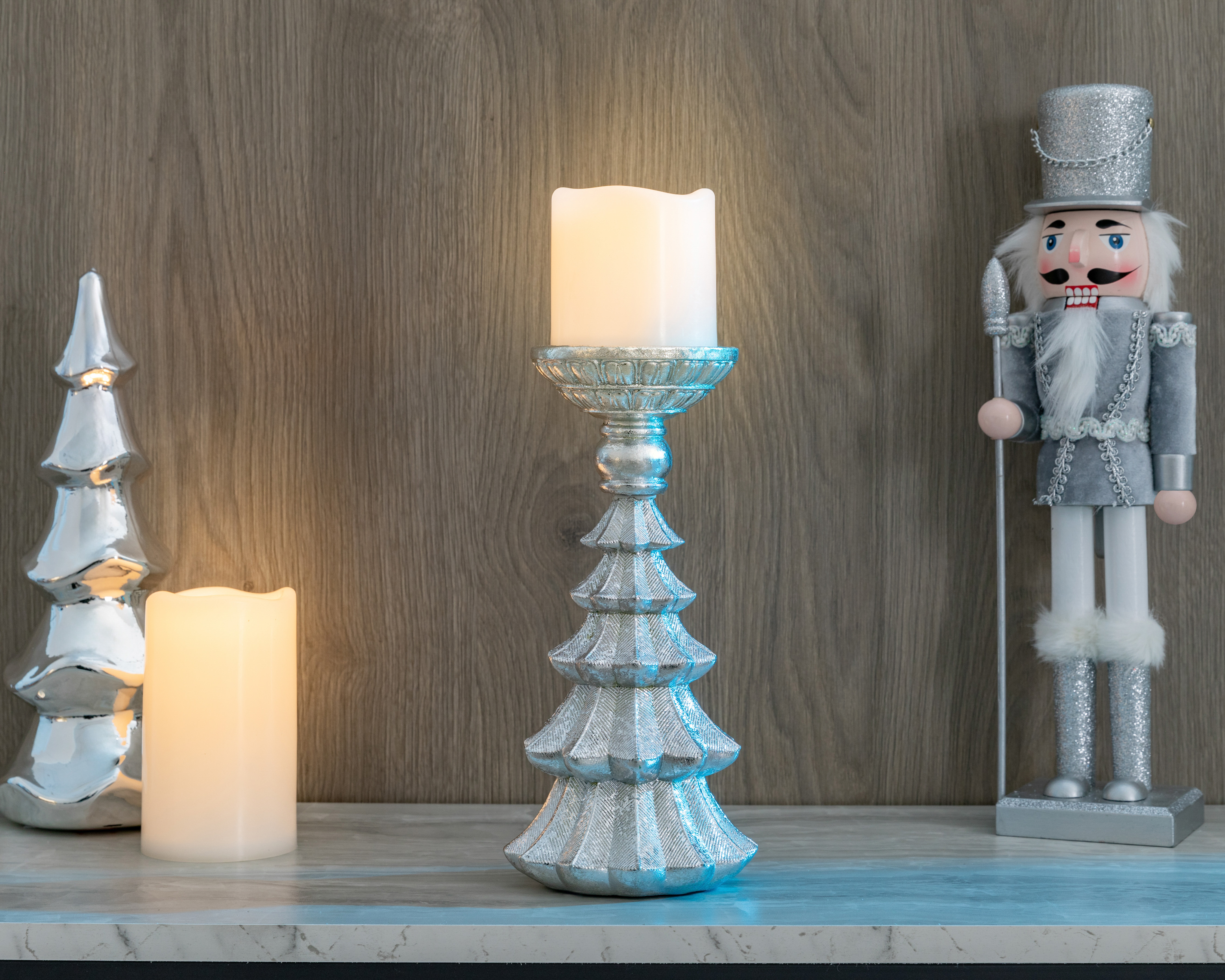 Foto 5 pulgar | Foto 4 | Candelabro con Forma de Pino Navideño Share Tree de Resina