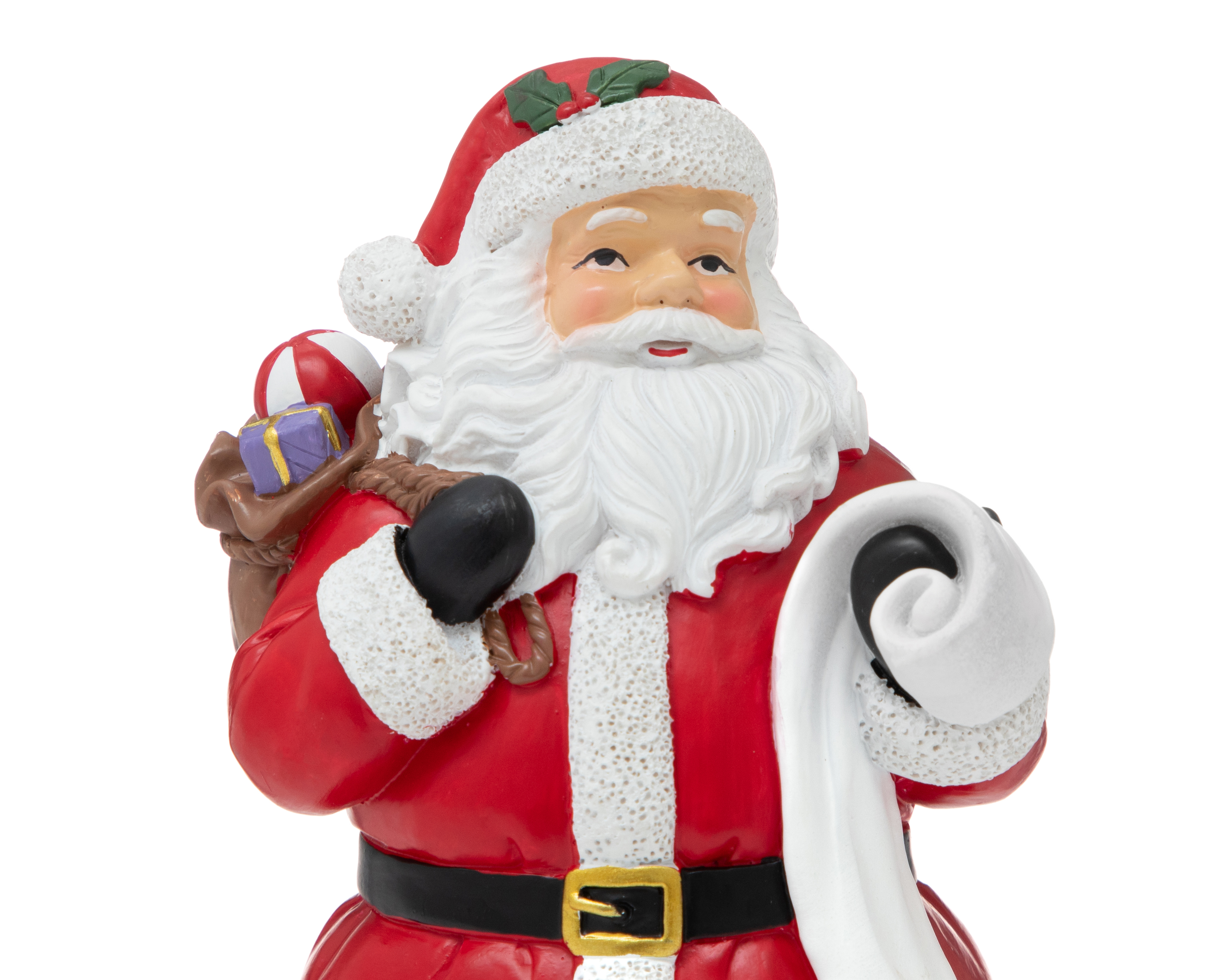 Foto 5 pulgar | Foto 4 | Figura Decorativa Santa Claus de Navidad Morralito de Resina