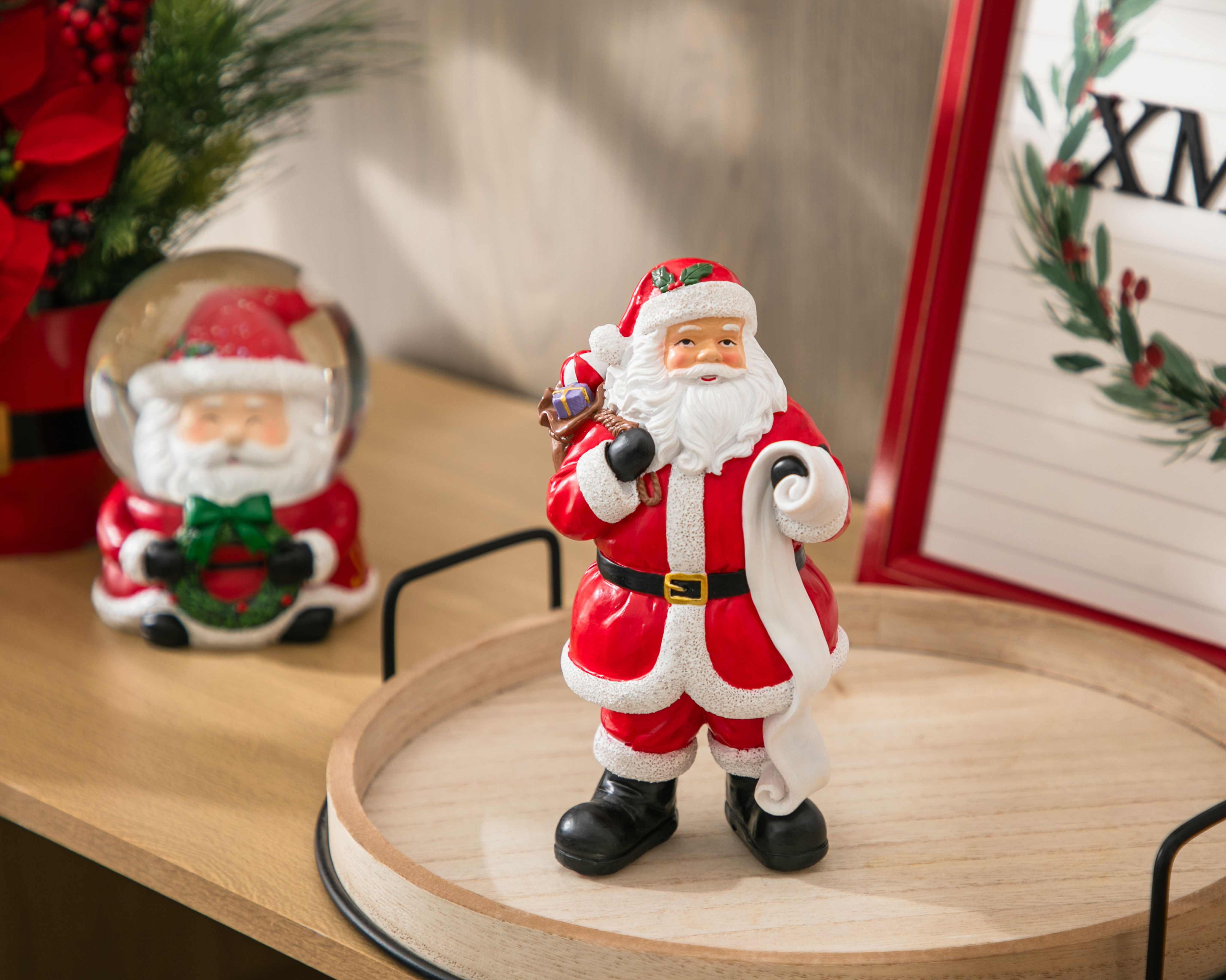 Foto 5 | Foto 5 | Figura Decorativa Santa Claus de Navidad Morralito de Resina
