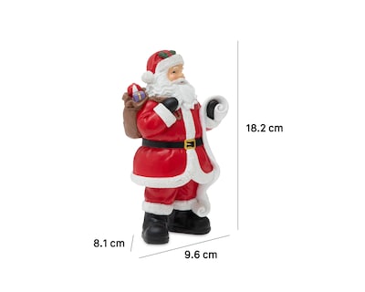 Foto 6 | Foto 6 | Figura Decorativa Santa Claus de Navidad Morralito de Resina