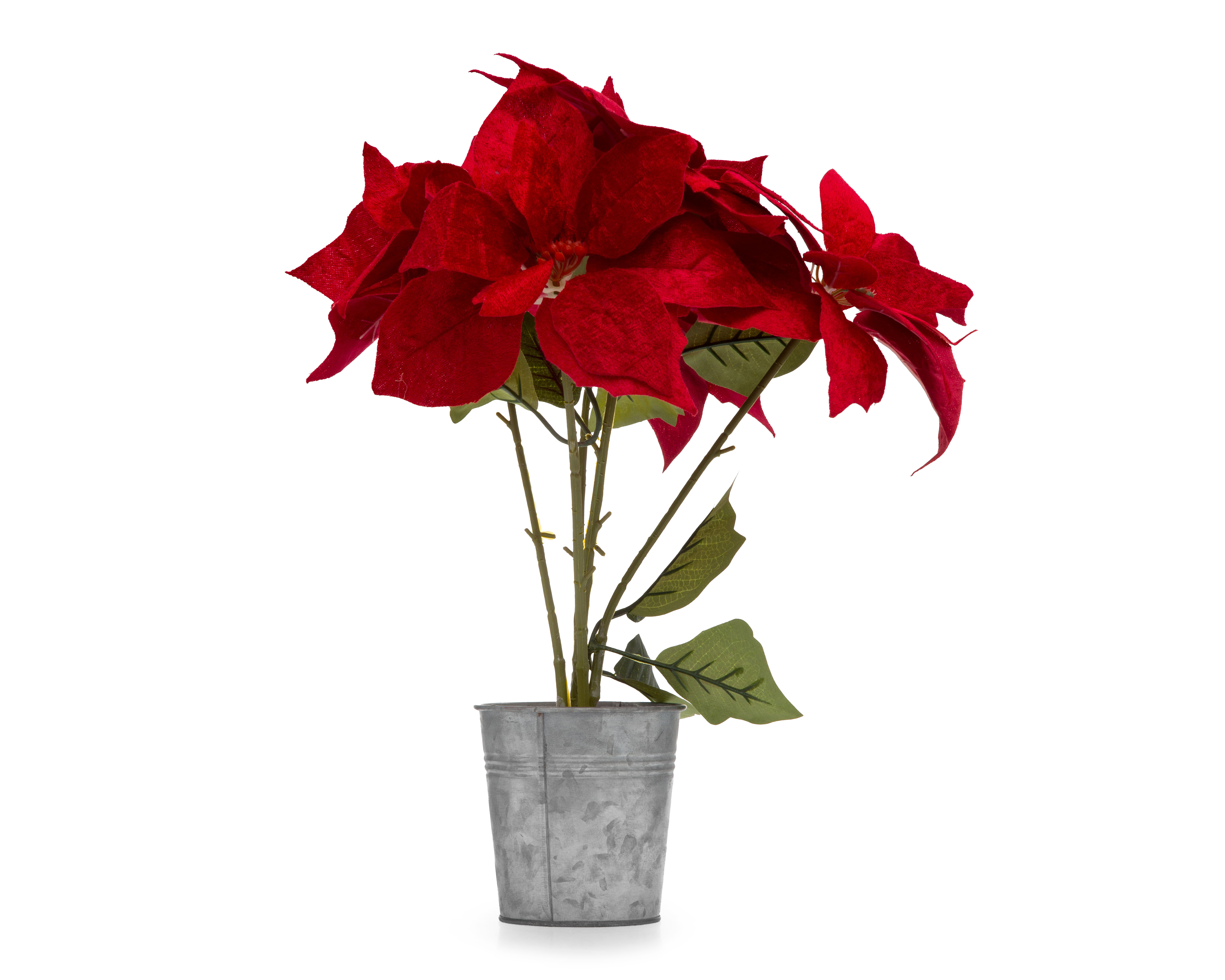 Foto 1 | Foto 1 | Planta Artificial Poinsetias 38 cm