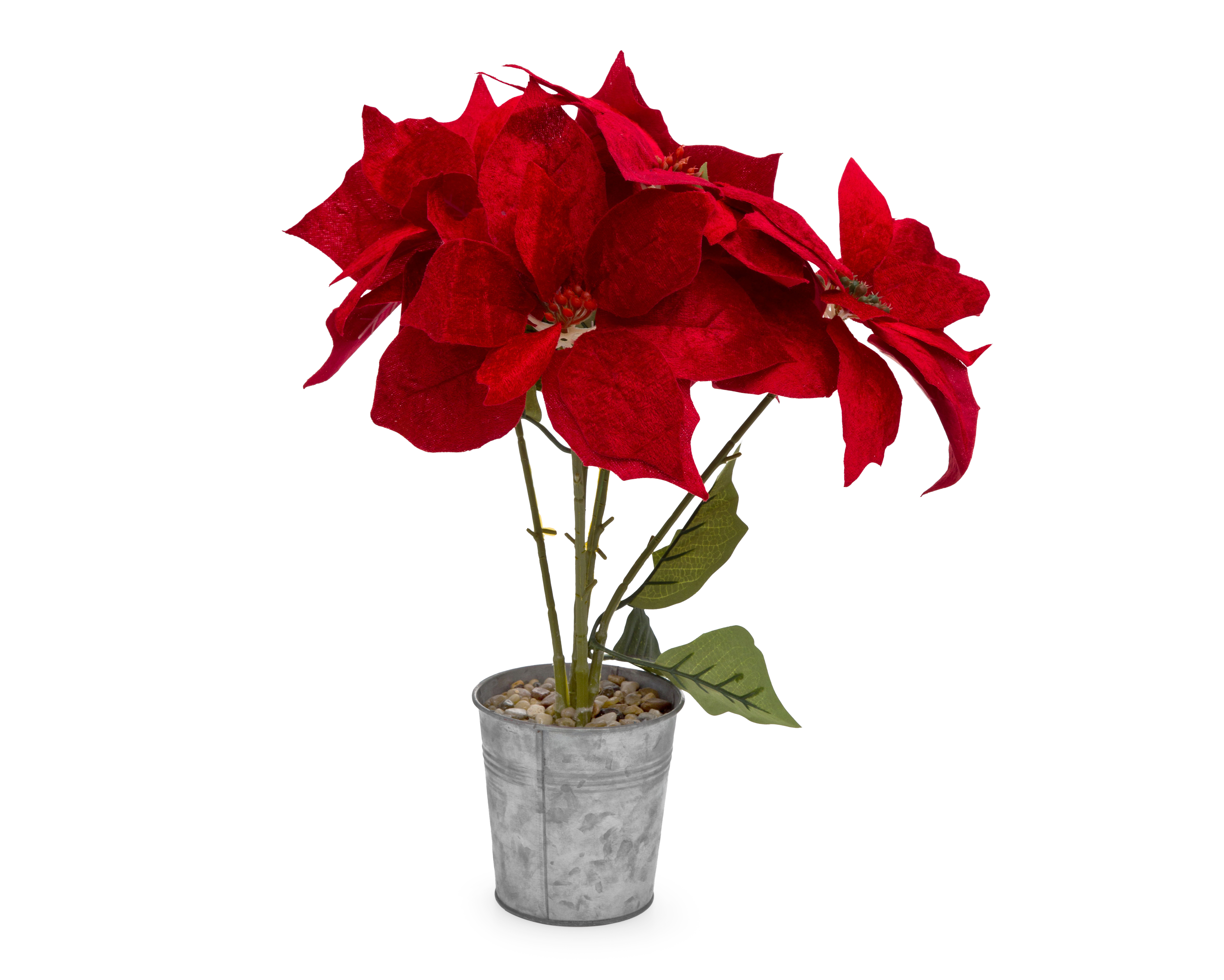 Foto 2 | Foto 2 | Planta Artificial Poinsetias 38 cm