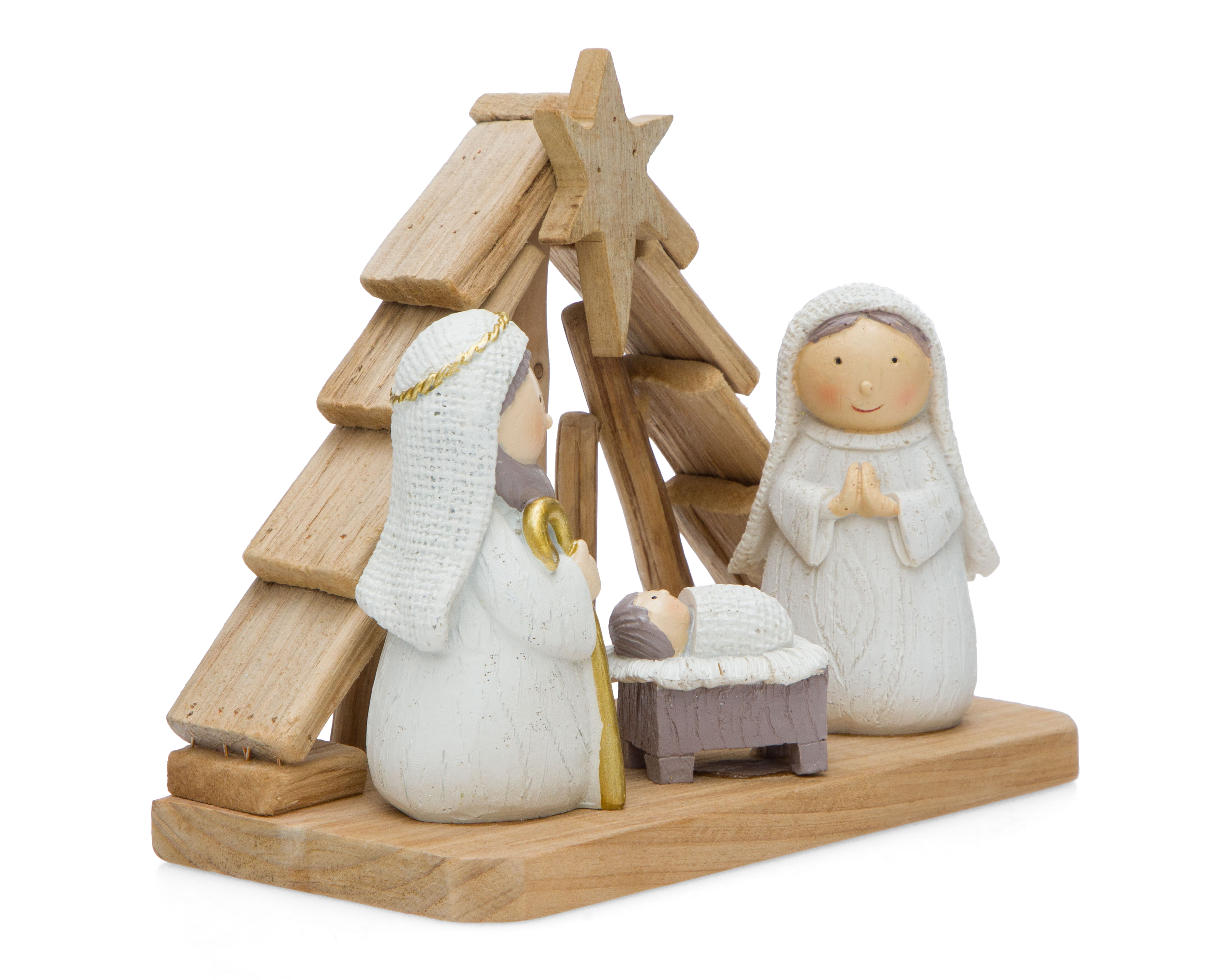 Foto 2 pulgar | Foto 1 | Figura Decorativa de Navidad Nacimiento Niño Dios de Poliresina