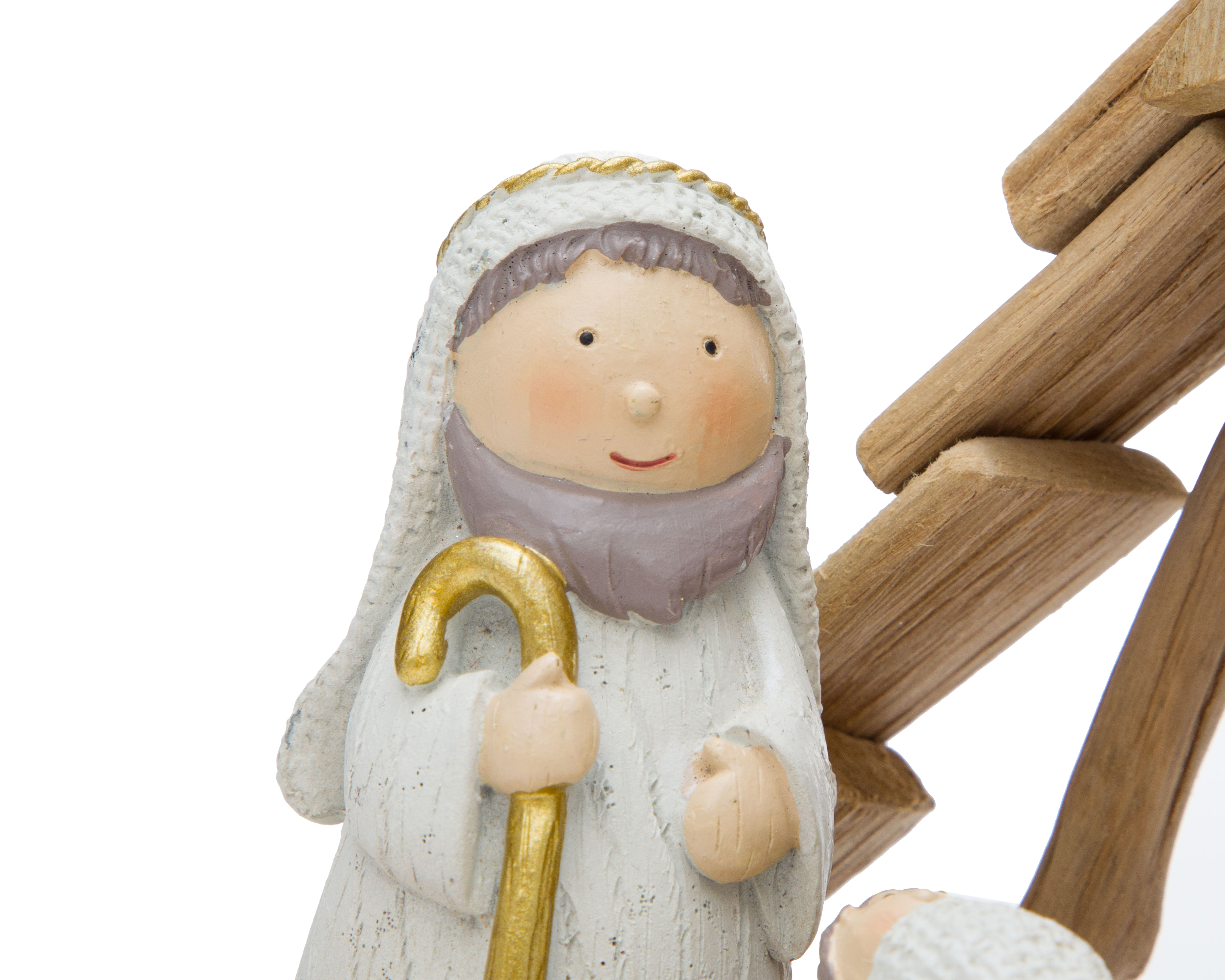 Foto 4 | Foto 4 | Figura Decorativa de Navidad Nacimiento Niño Dios de Poliresina