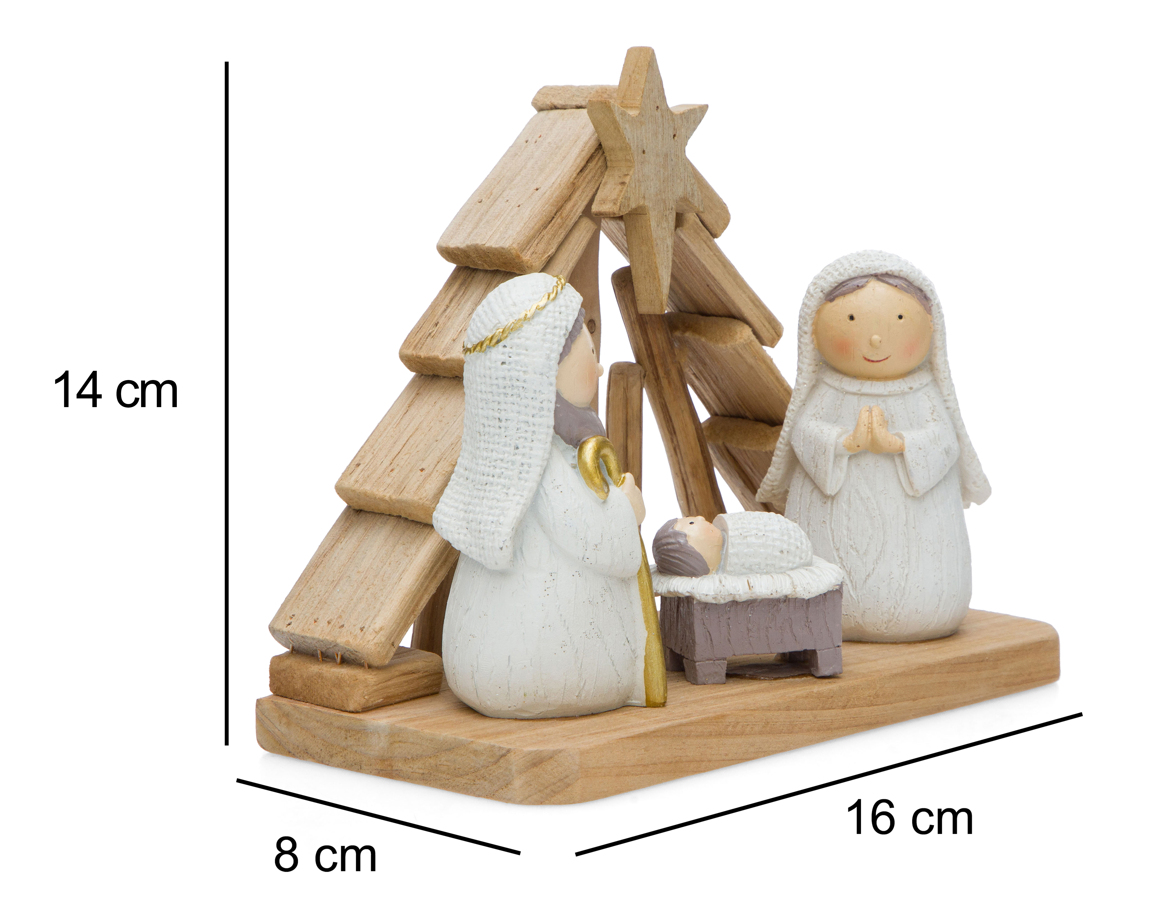 Foto 7 pulgar | Foto 6 | Figura Decorativa de Navidad Nacimiento Niño Dios de Poliresina