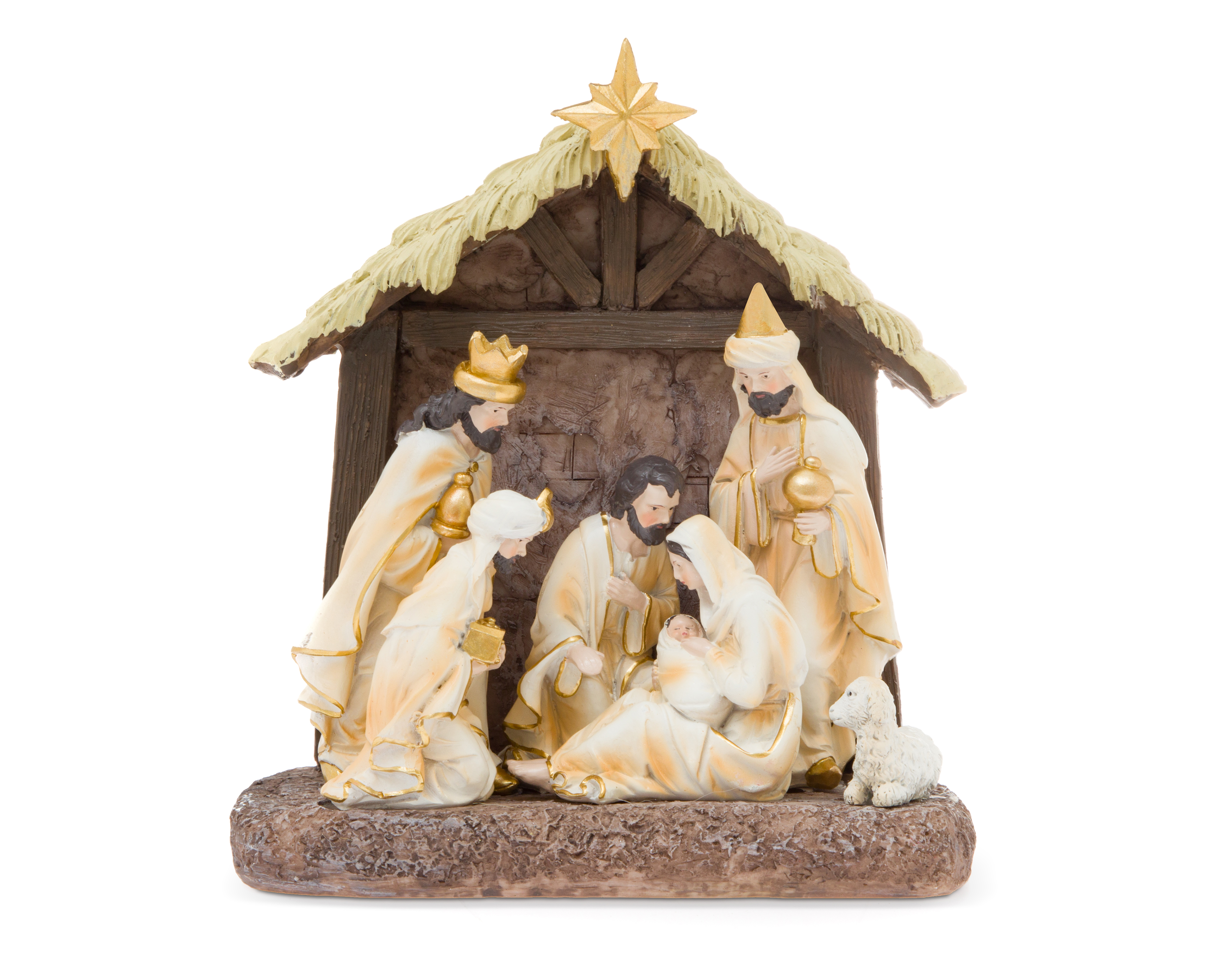 Foto 4 pulgar | Foto 3 | Escultura Decorativa de Navidad Nacimiento de Poliresina