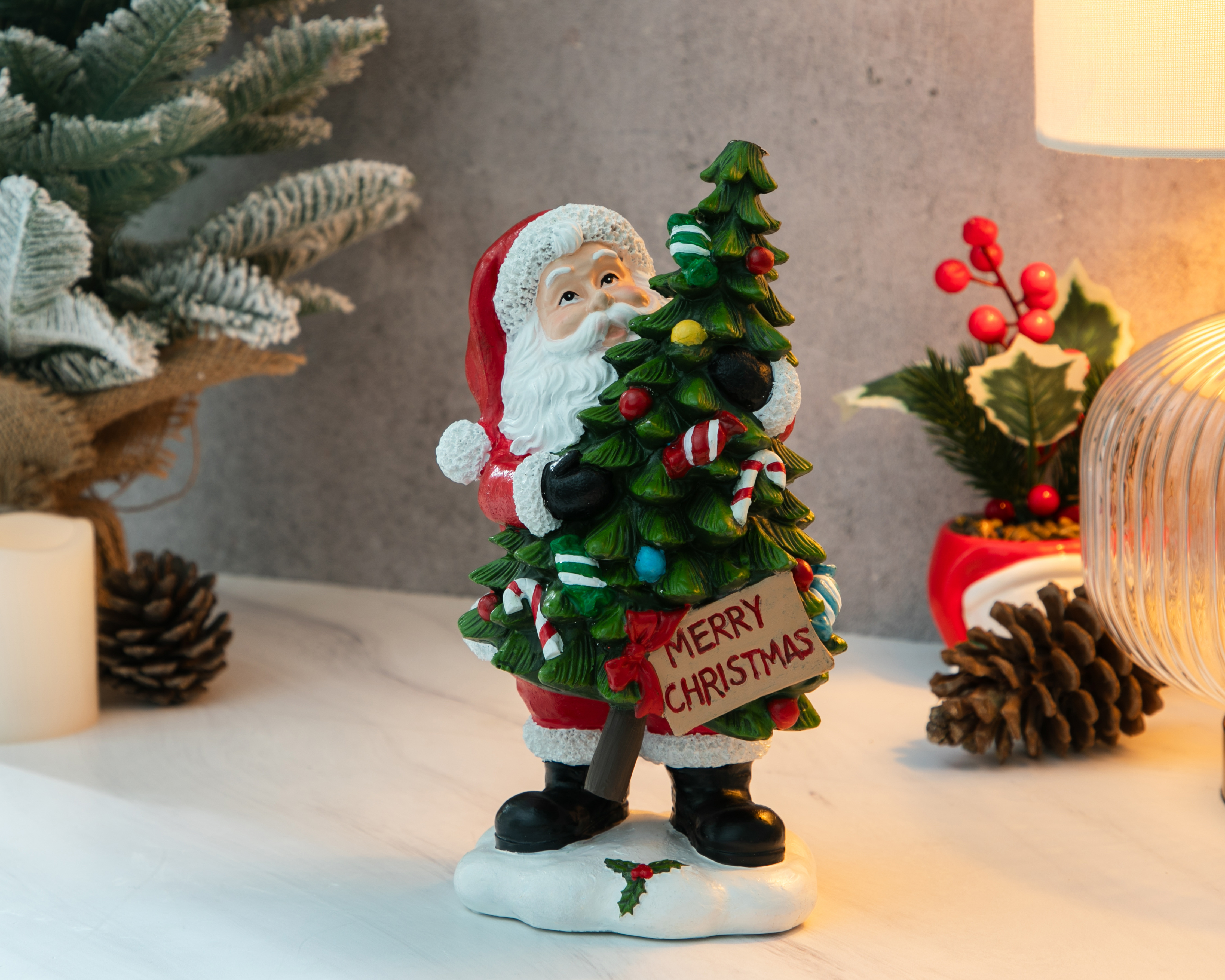 Foto 6 pulgar | Foto 5 | Figura de Papá Noel de Navidad Noelo de Resina