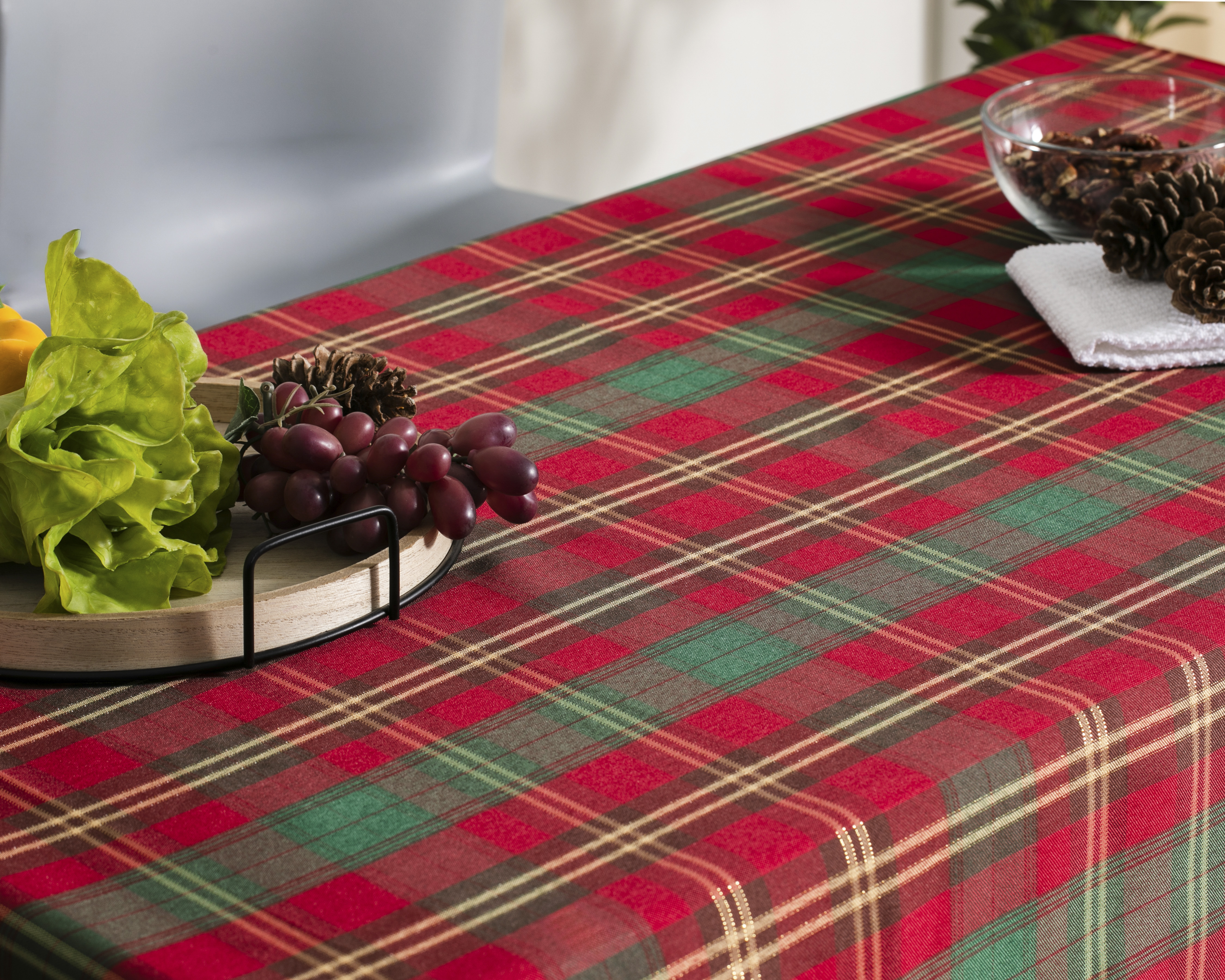Mantel para Mesa Rojo Starhaus Cozy Table 150 x 120 cm