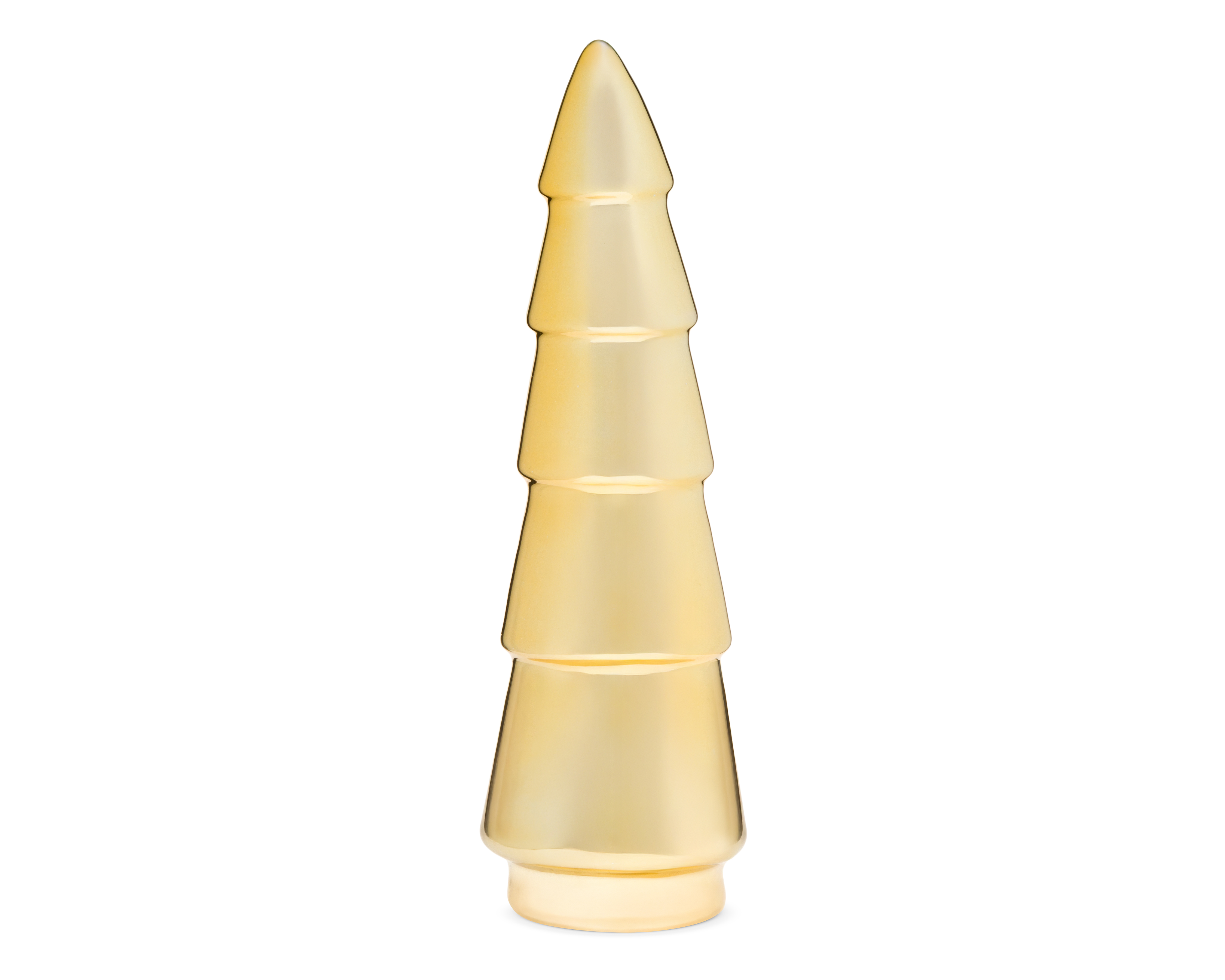 Figura Decorativa de Pino de Navidad Golden Pine B de Cerámica