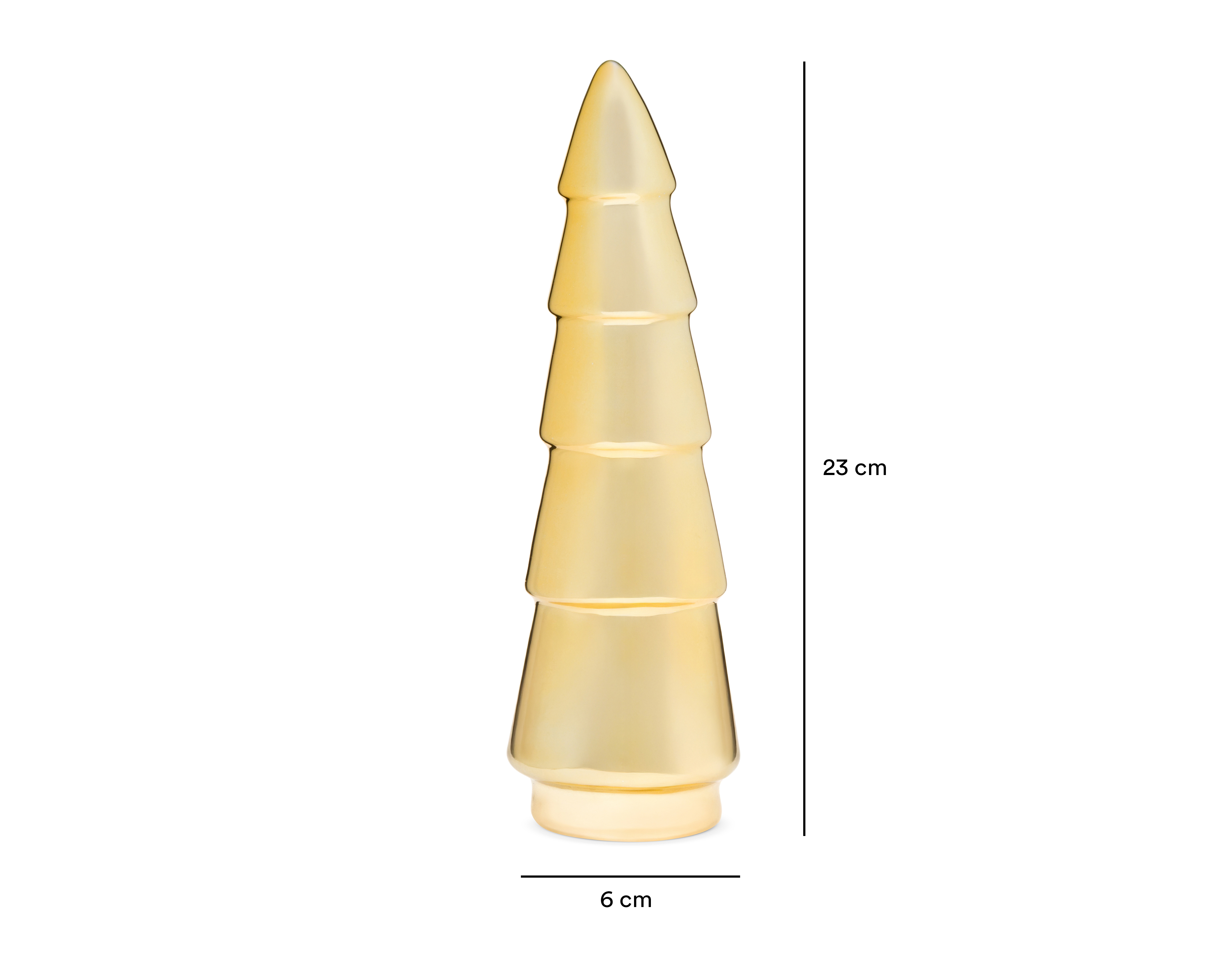 Foto 5 | Foto 5 | Figura Decorativa de Pino de Navidad Golden Pine B de Cerámica
