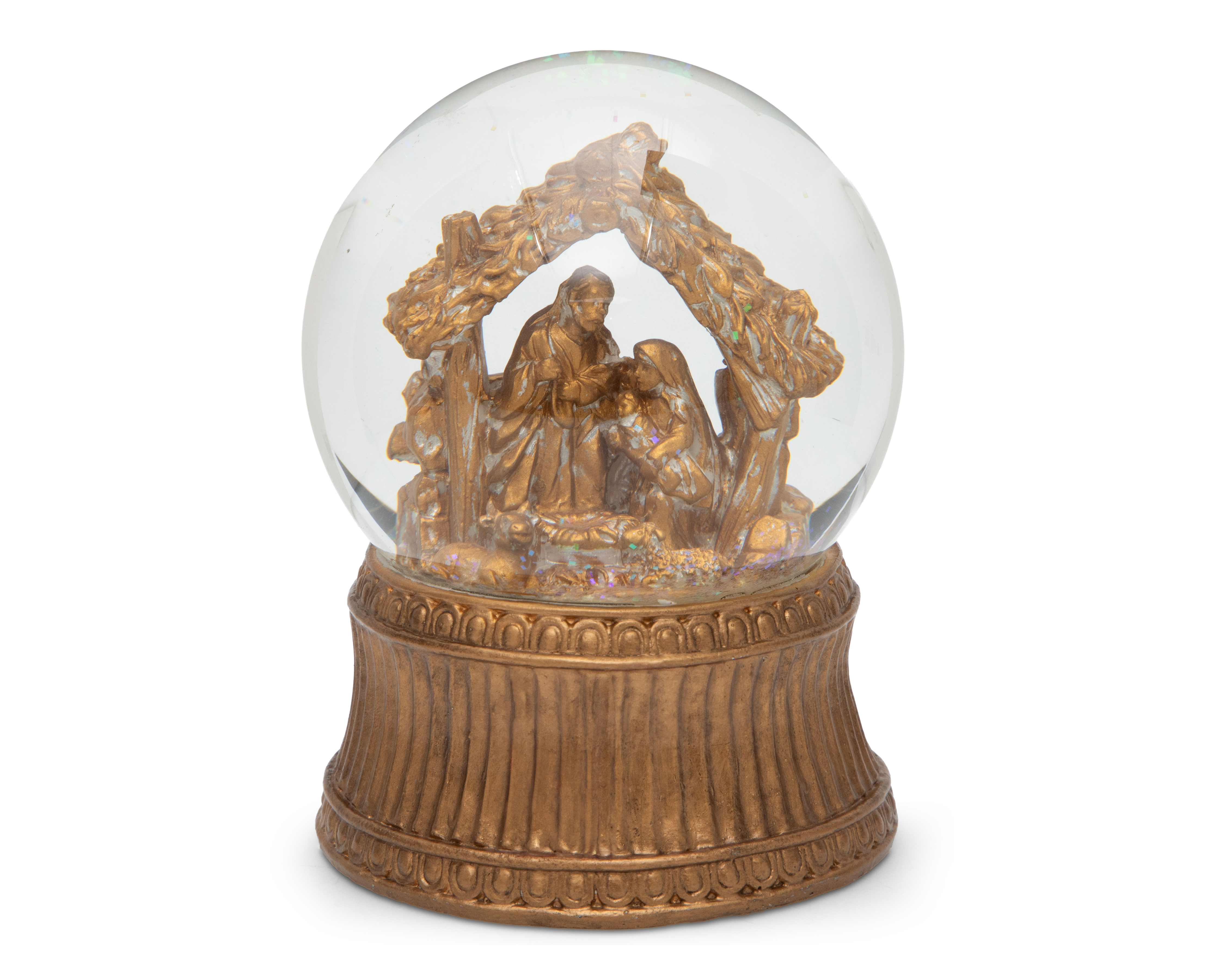 Esfera de Nieve de Navidad Nacimiento Globo de Resina