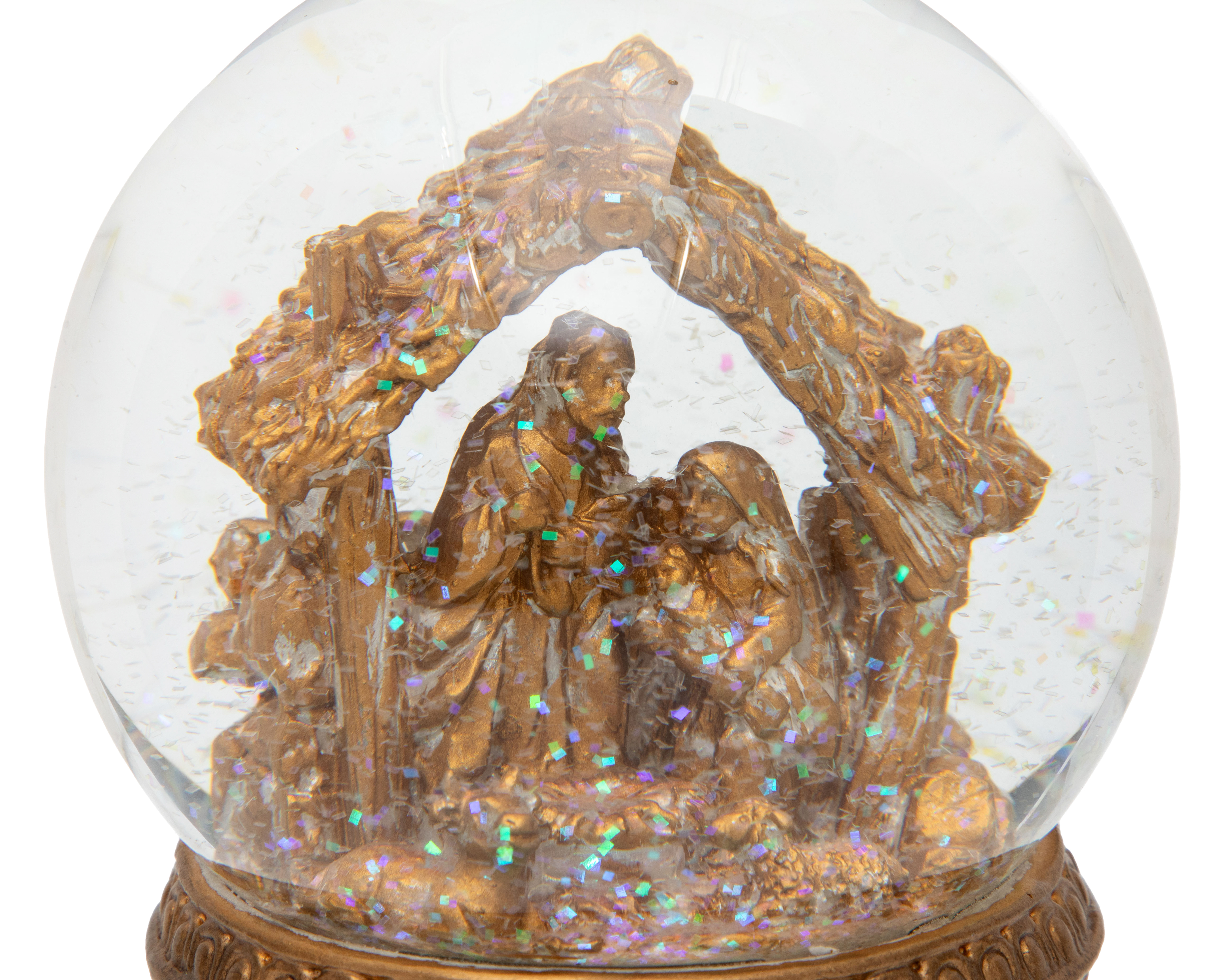 Foto 4 pulgar | Foto 3 | Esfera de Nieve de Navidad Nacimiento Globo de Resina