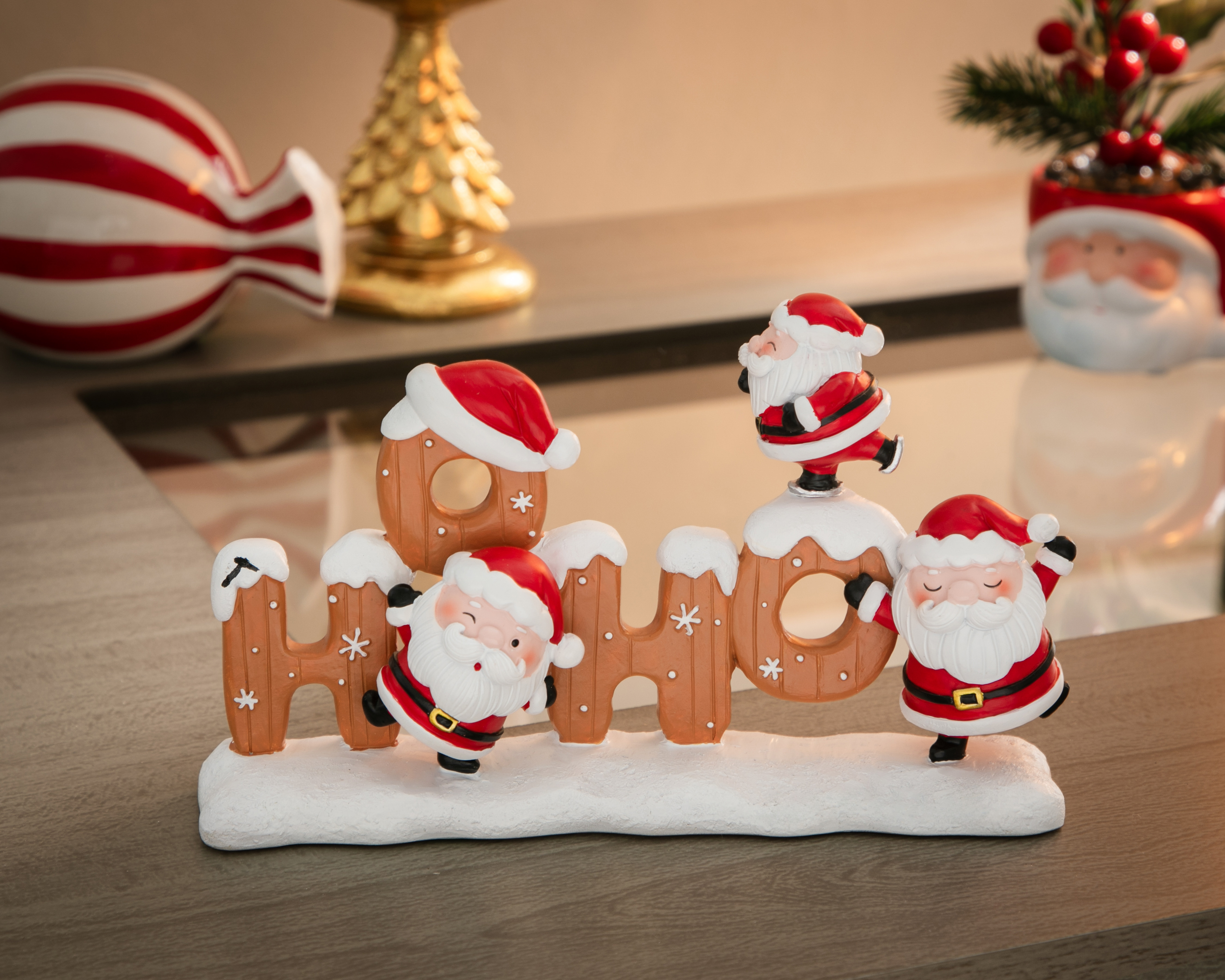 Foto 5 | Foto 5 | Letrero Decorativo de Navidad HO-HO de Cerámica