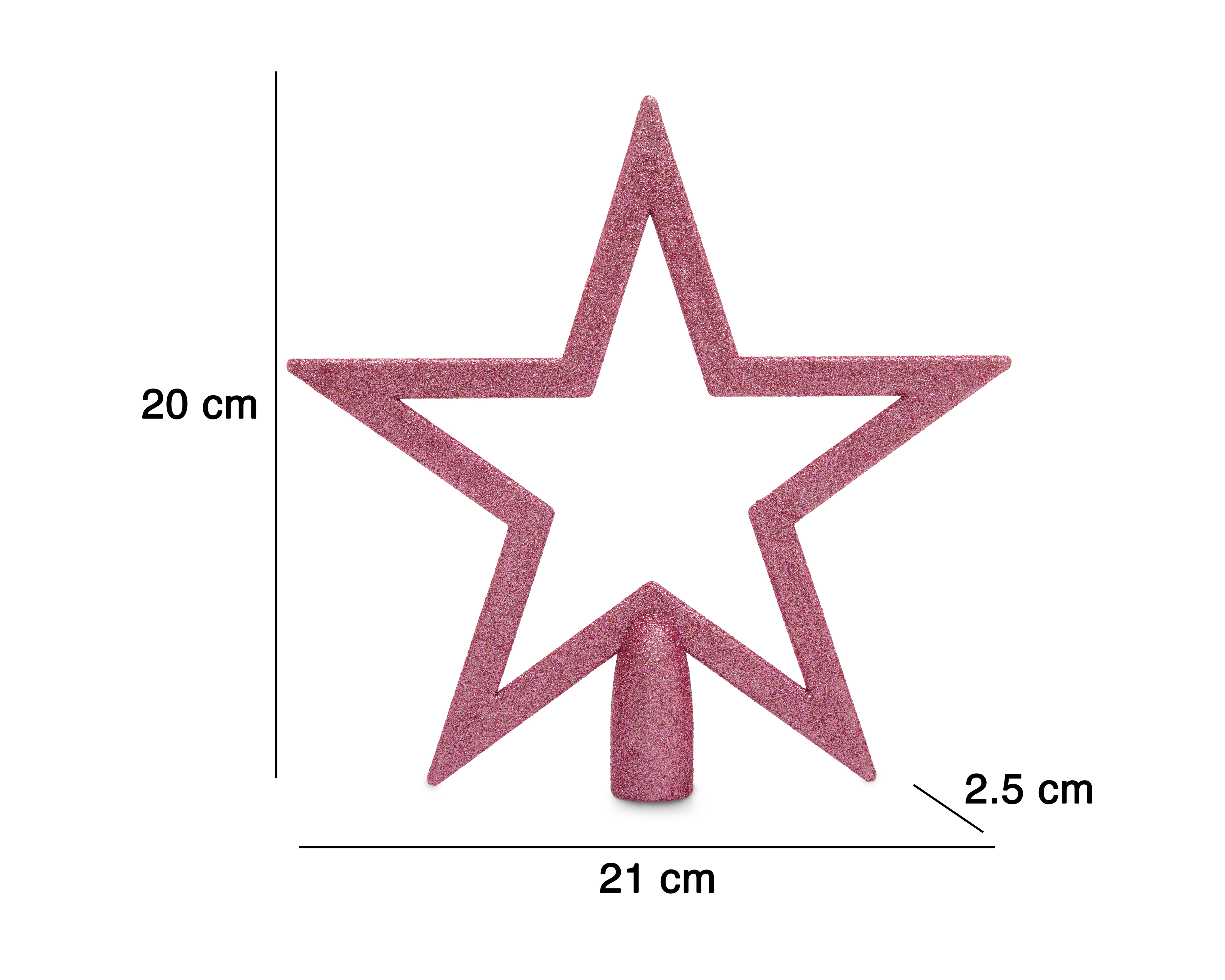 Foto 5 pulgar | Foto 4 | Estrella para Árbol Glitter