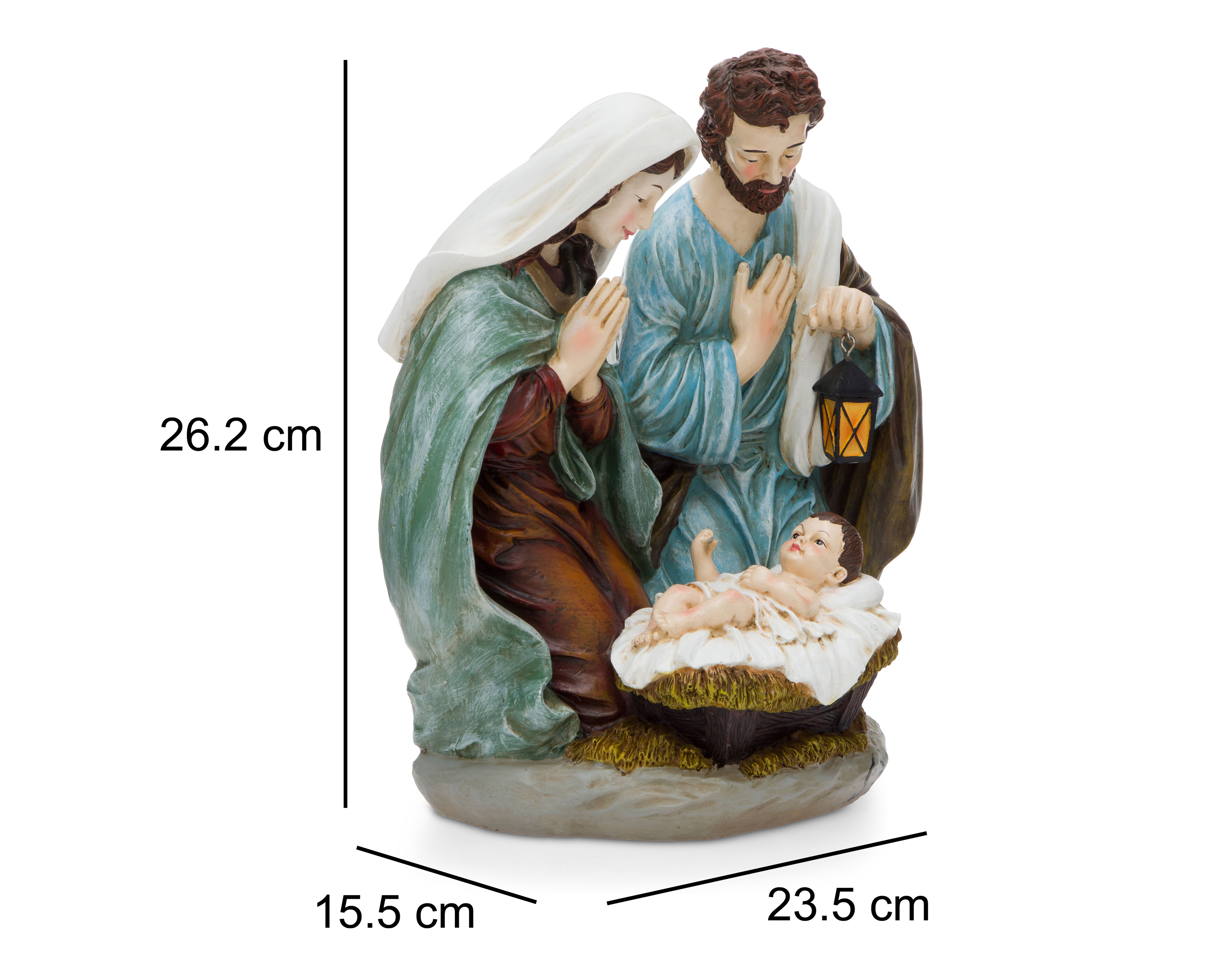 Foto 6 pulgar | Foto 5 | Escultura Decorativa de Navidad Nacimiento Jesús de Poliresina