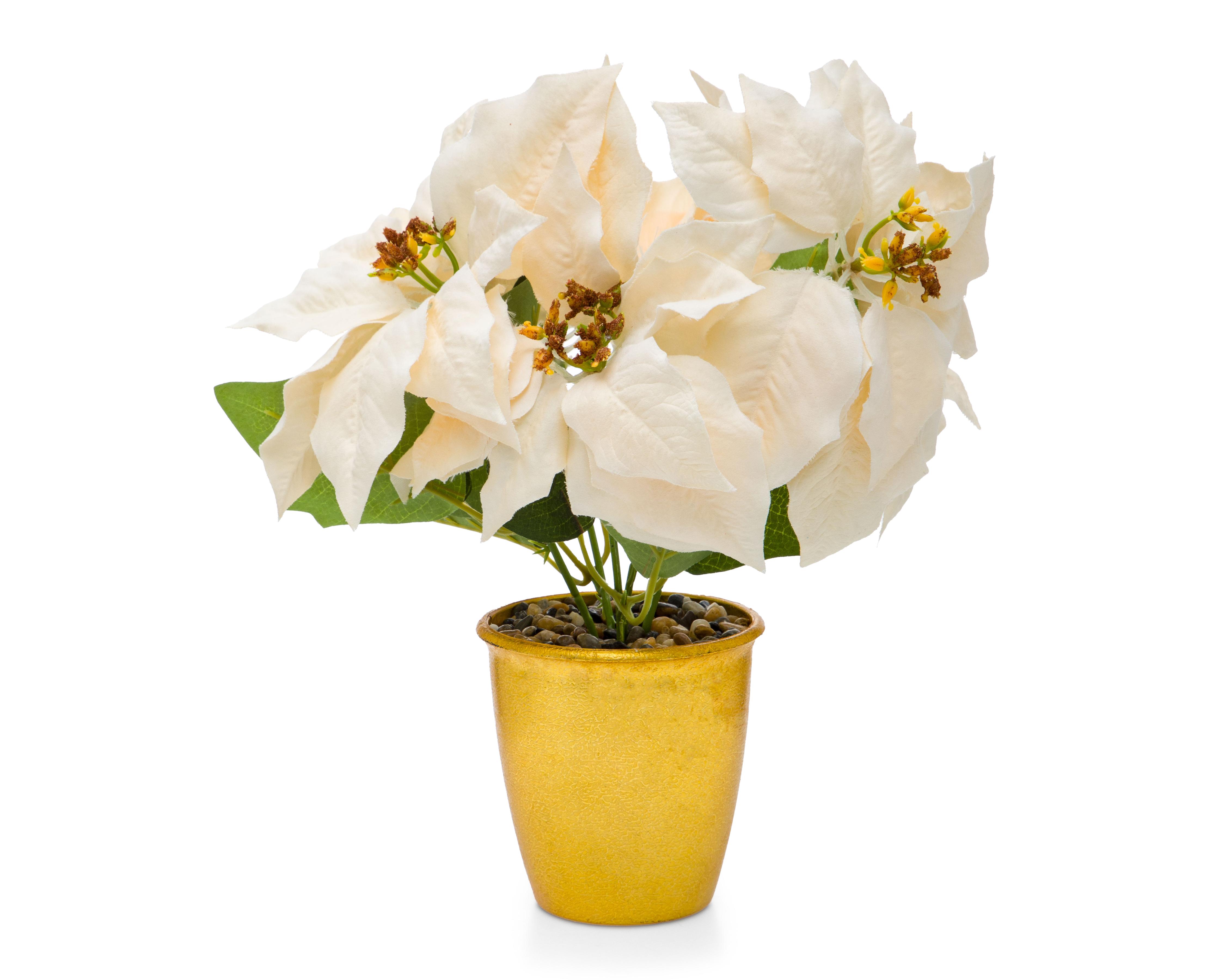 Foto 3 pulgar | Foto 2 | Nochebuena Artificial con Maceta Starhaus 33 cm