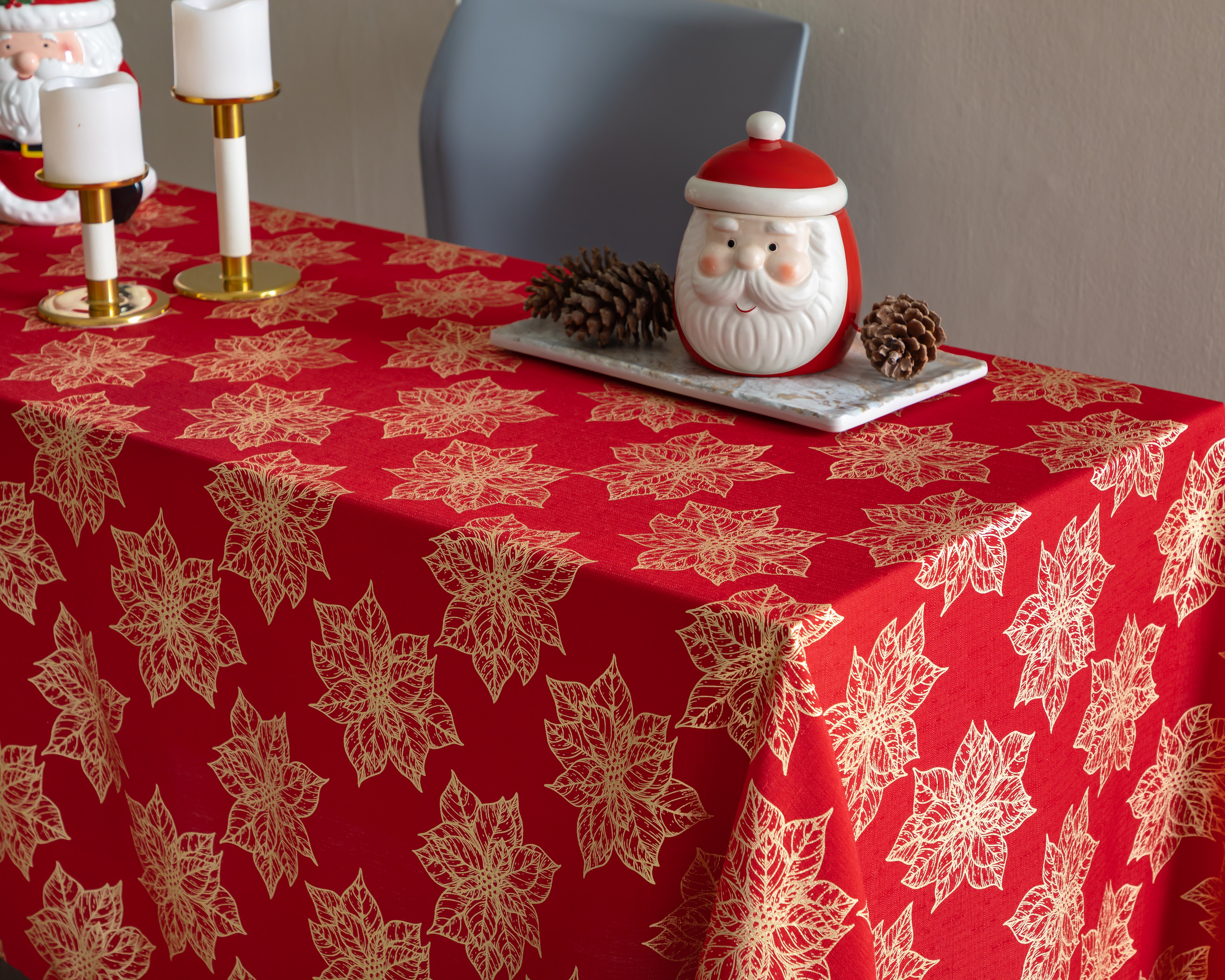 Mantel para Mesa Rojo Starhaus Gardenia 150 x 228 cm