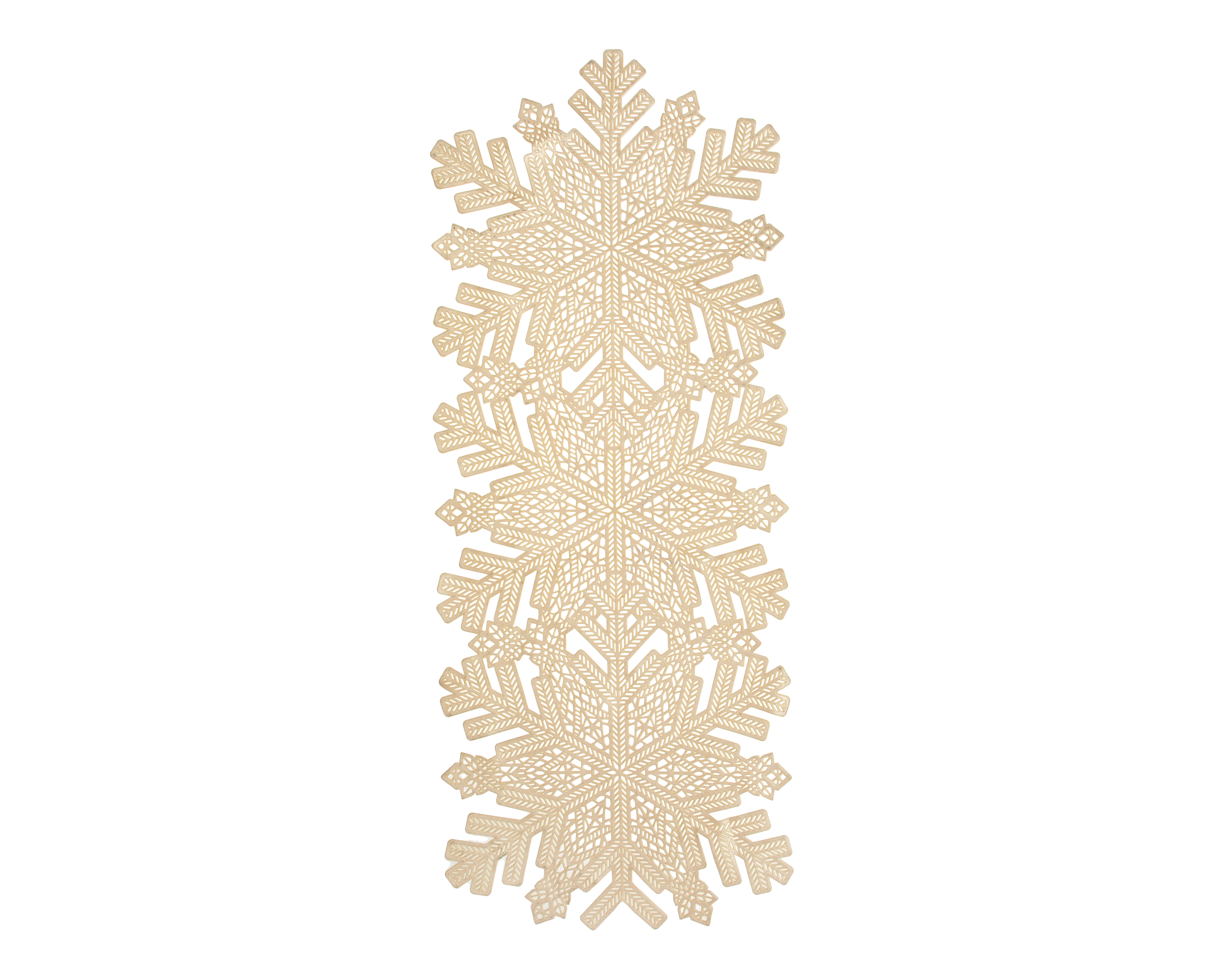 Foto 5 pulgar | Foto 4 | Camino de Mesa Dorado Snowflake 35 x 86 cm