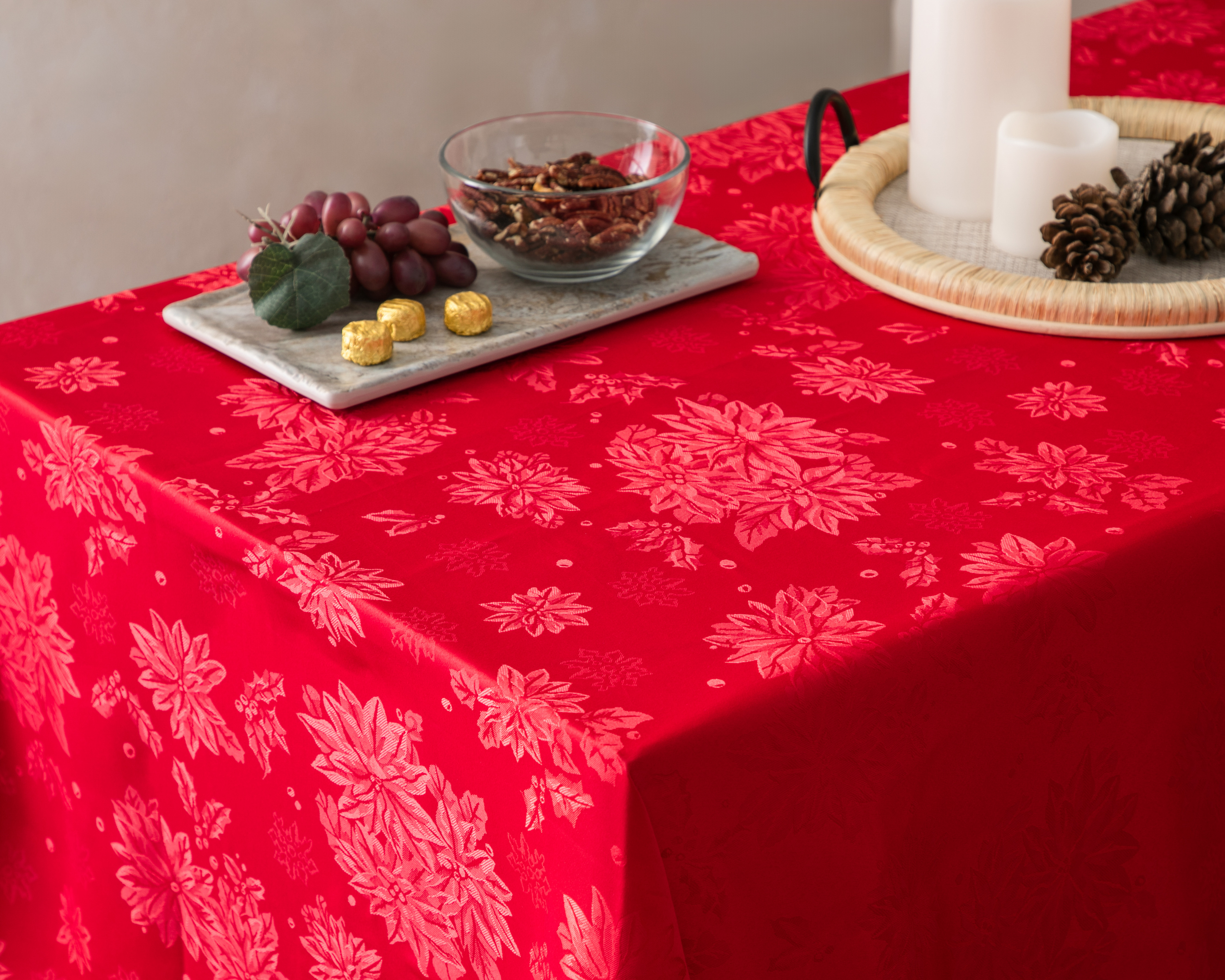Foto 2 pulgar | Foto 1 | Mantel para Mesa Rojo Starhaus Merry 150 x 228 cm