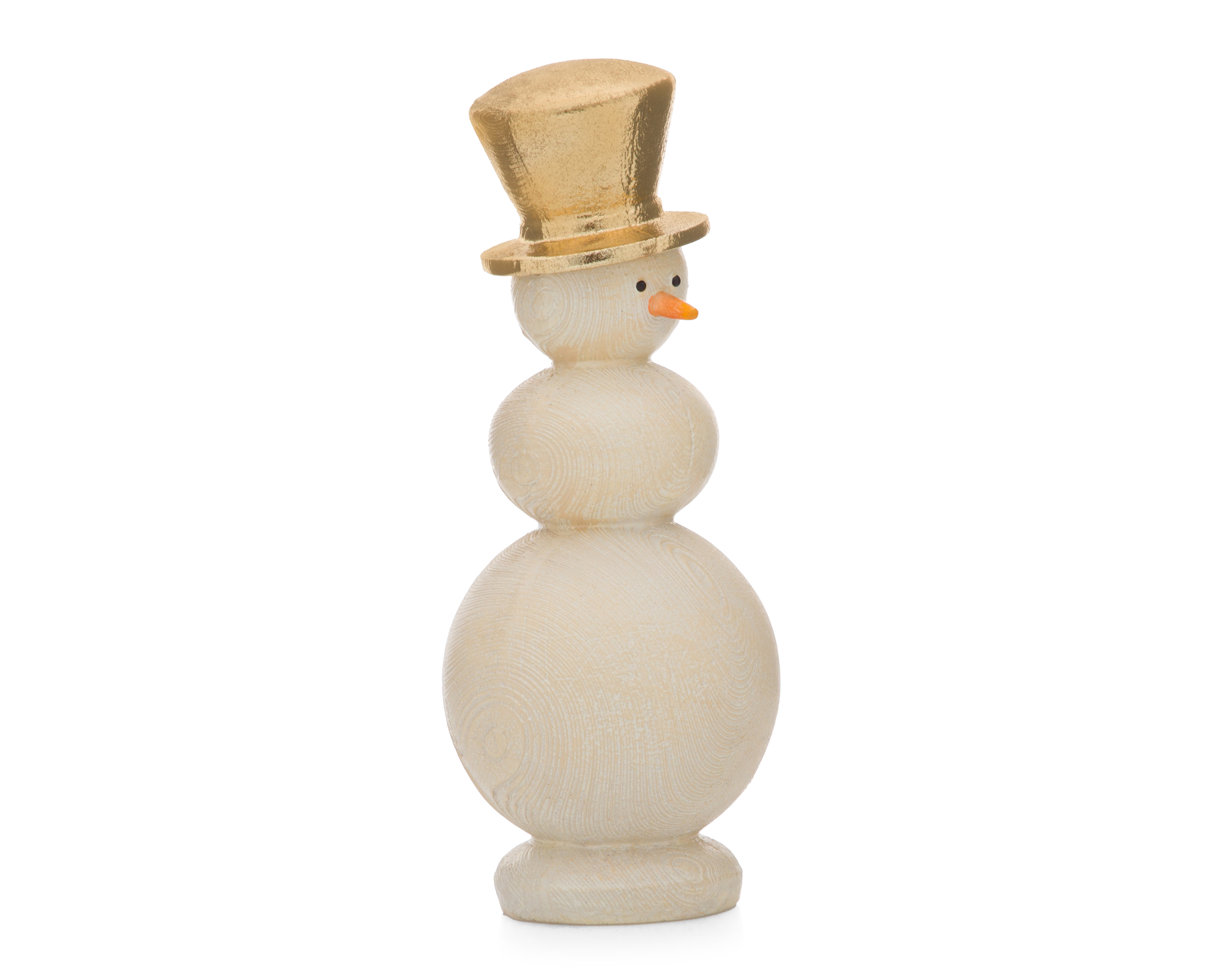 Figura Decorativa Navideña Hombre de Nieve de Resina