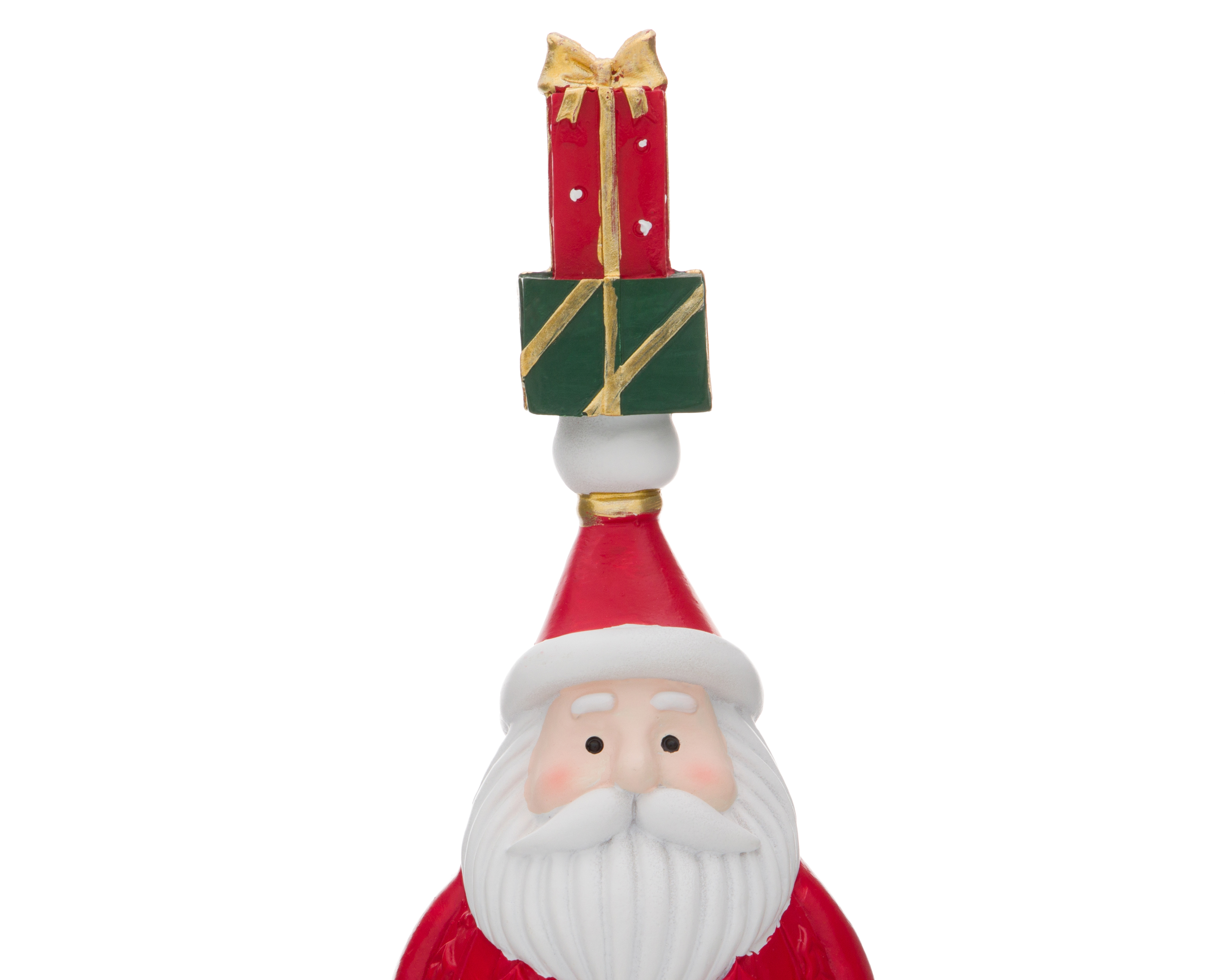 Foto 5 pulgar | Foto 4 | Figura Decorativa de Navidad Santa Regalo de Resina