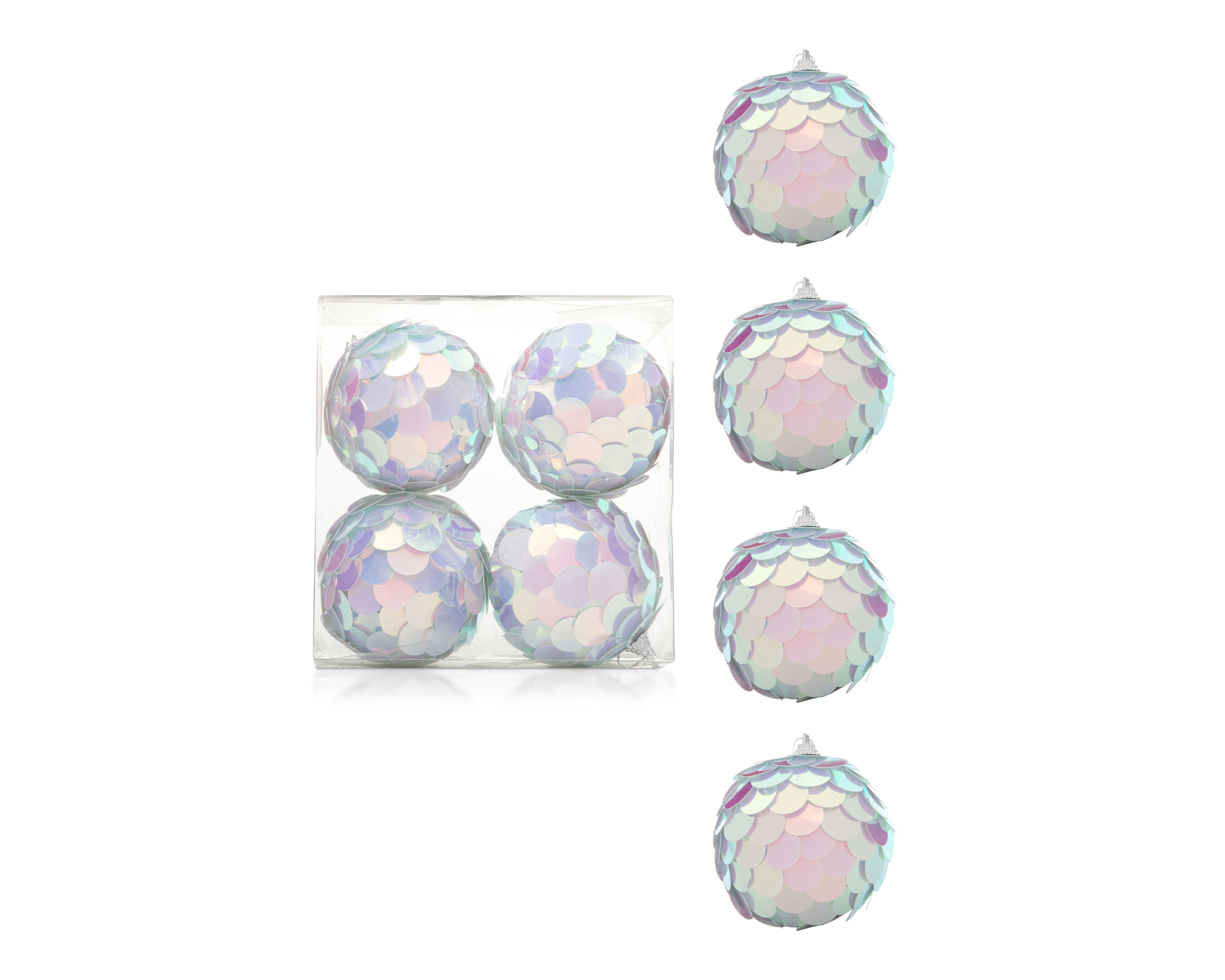 Esferas Navideñas Night 4 Piezas