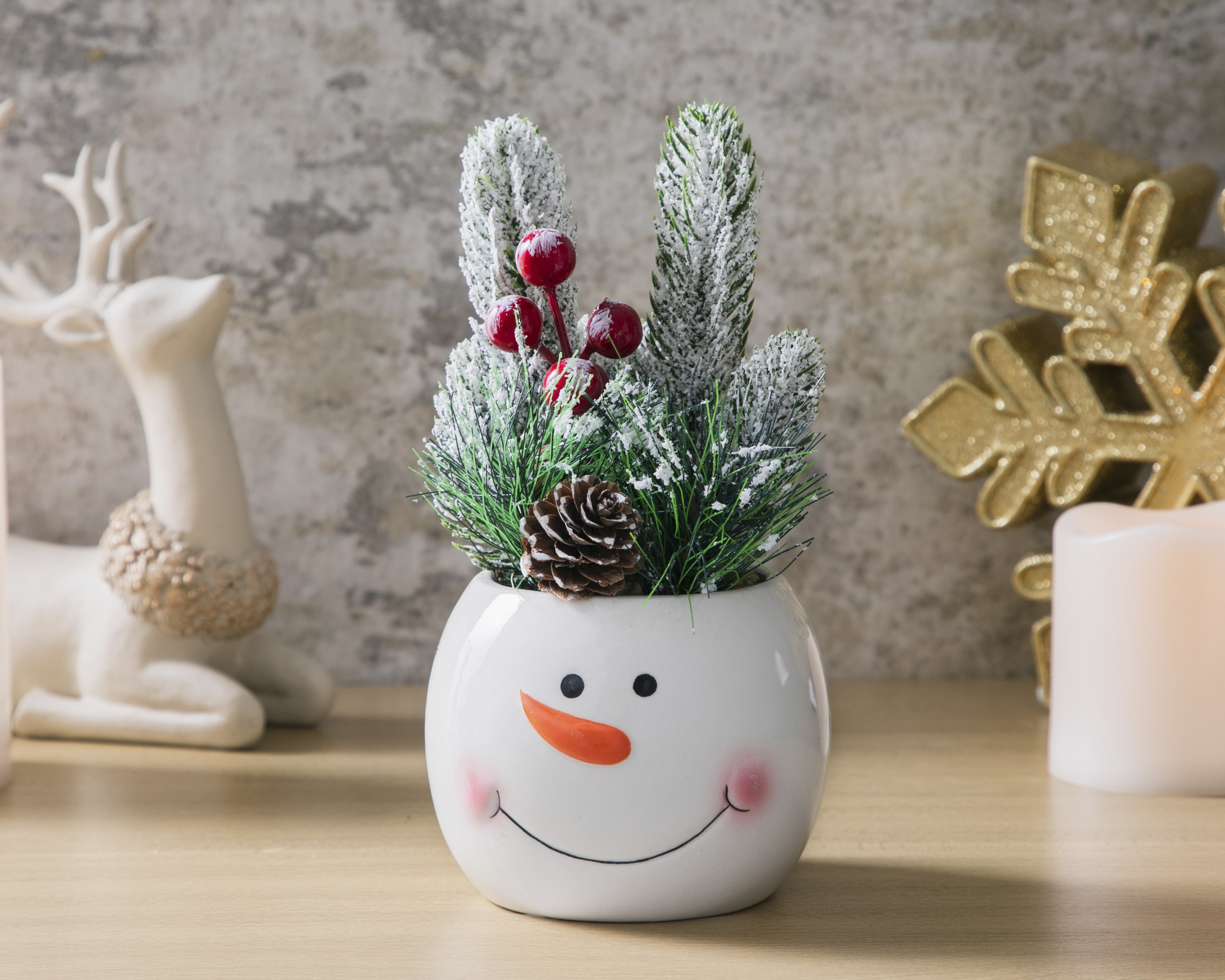 Foto 5 pulgar | Foto 5 | Pino Artificial con Maceta Starhaus 19 cm