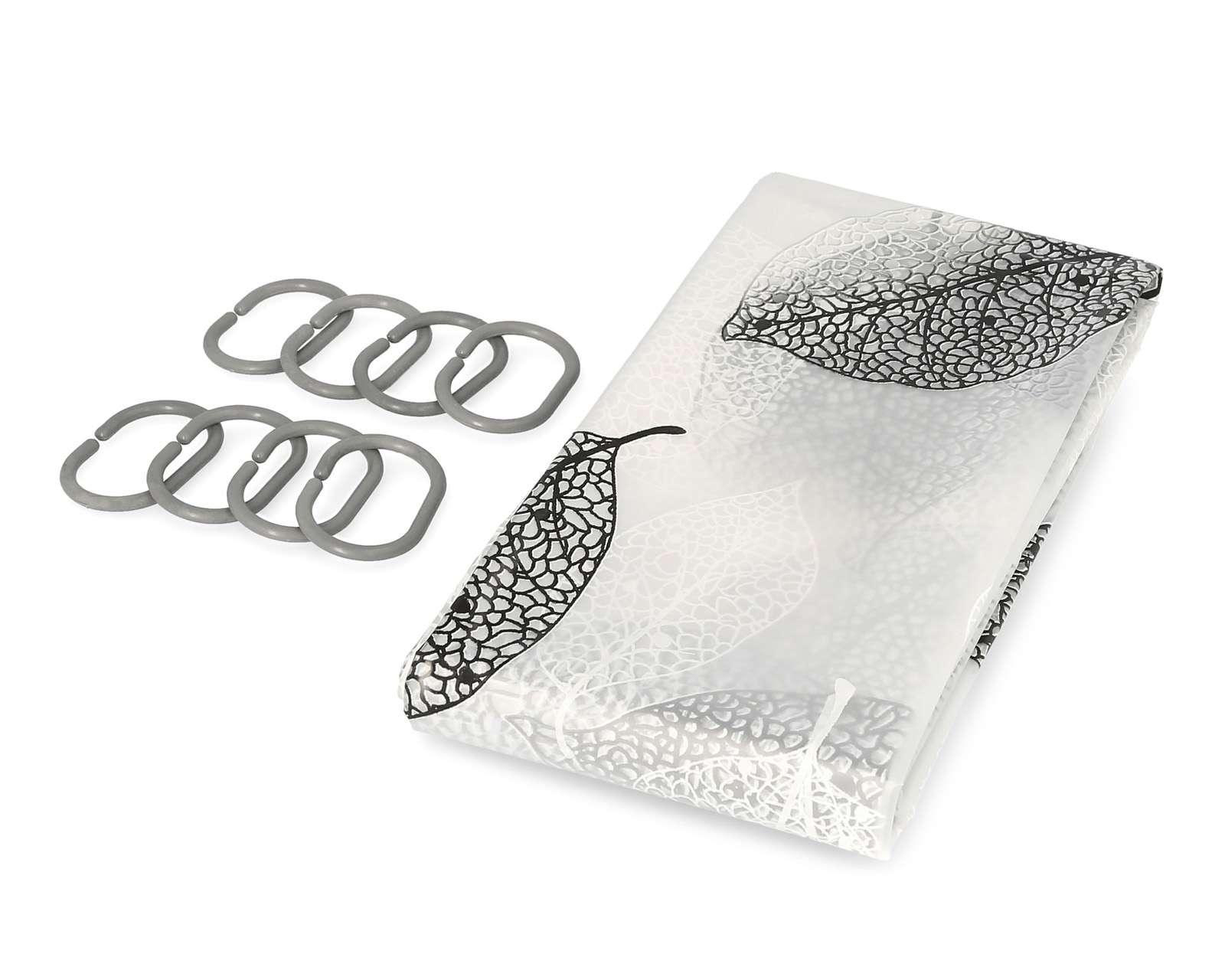 Foto 3 pulgar | Foto 2 | Juego de Cortina y Tapete para Baño Leafs